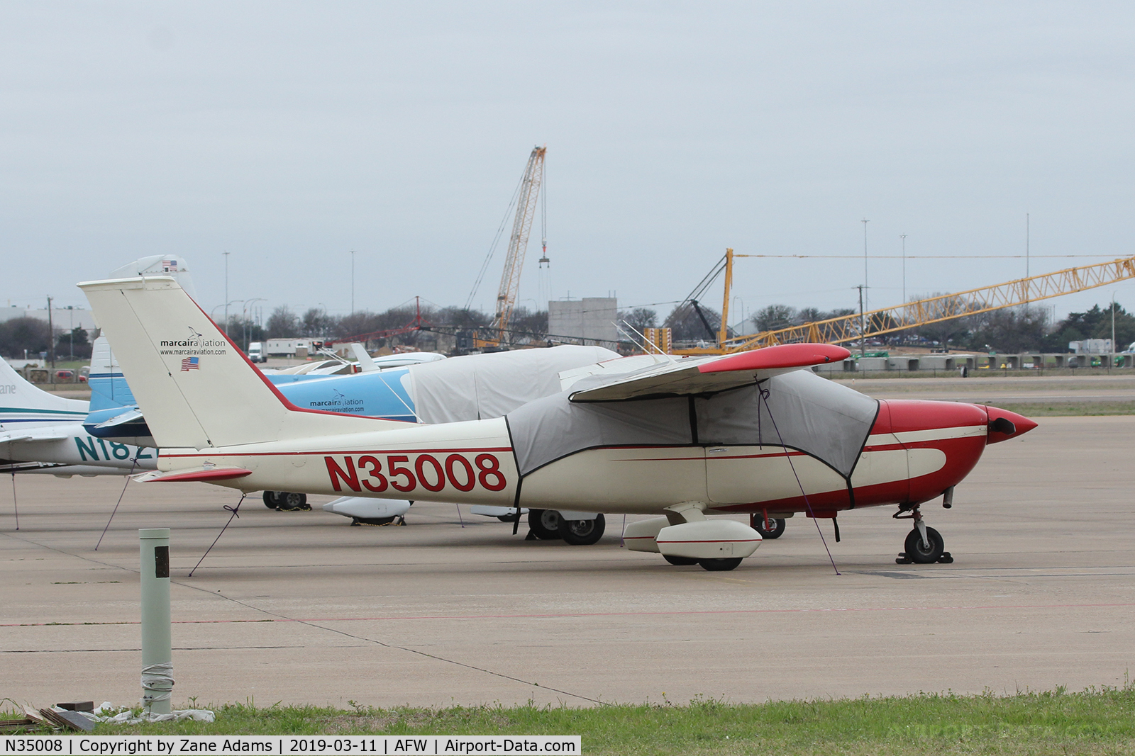 N35008, 1974 Cessna 177B Cardinal C/N 17702154, On the ramp at Alliance Airport