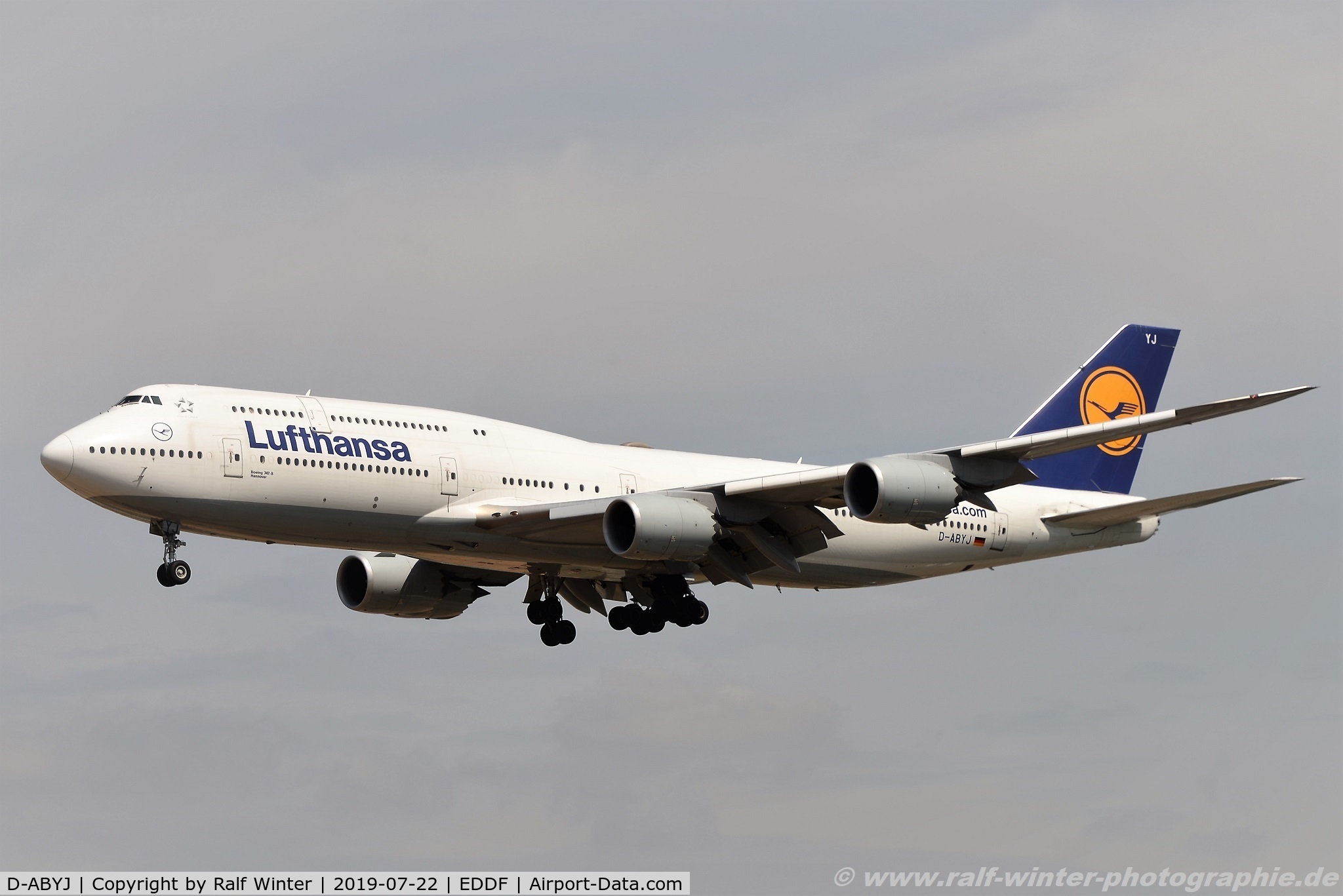 D-ABYJ, 2013 Boeing 747-830 C/N 37834, Boeing 747-830 - LH DLH Lufthansa 'Hannover' - 37834 - D-ABYJ - 22.07.2019 - FRA