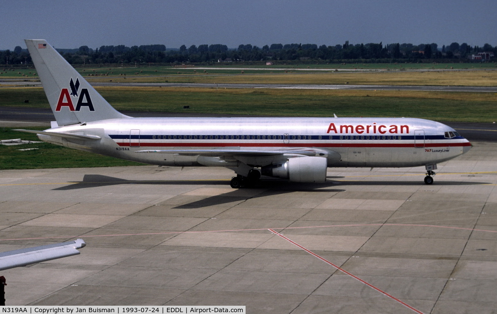 N319AA, 1985 Boeing 767-223 C/N 22320, American Airlines