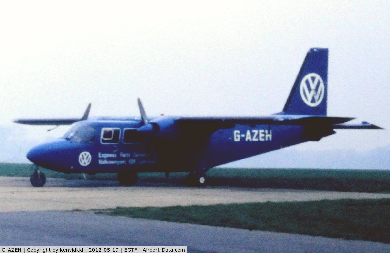 G-AZEH, Britten-Norman BN-2A-2 Islander C/N 289, At Fairoaks in the mid 1970's.
Copied from slide.