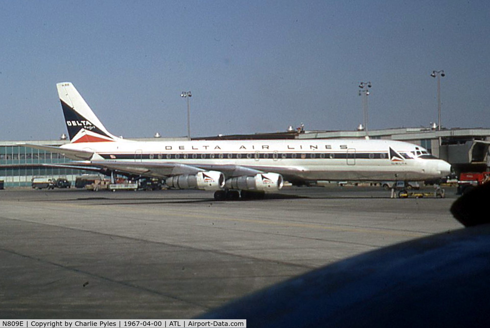 N809E, 1962 Douglas DC-8-51 C/N 45649, After Delta parked at Marana then it went to Maldives 8Q-PNB and back to States as N805CK of Kalitta before it was broken up.
