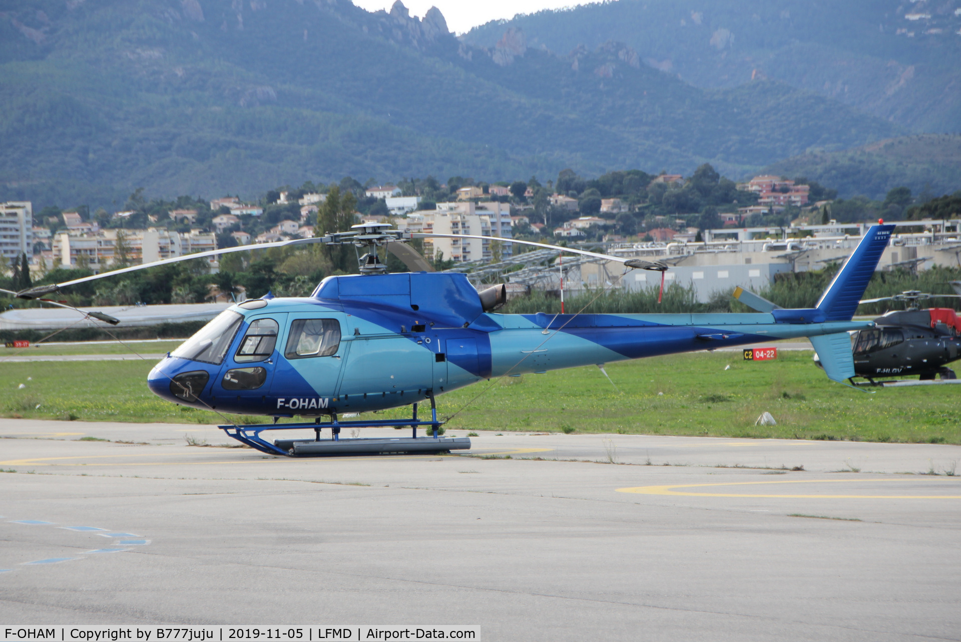 F-OHAM, Eurocopter AS-350BA Ecureuil C/N 2633, at Cannes