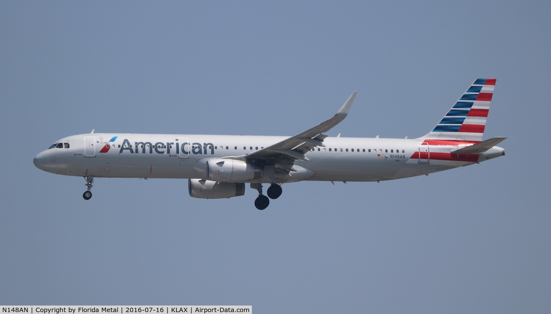 N148AN, 2015 Airbus A321-231 C/N 6790, LAX 2016