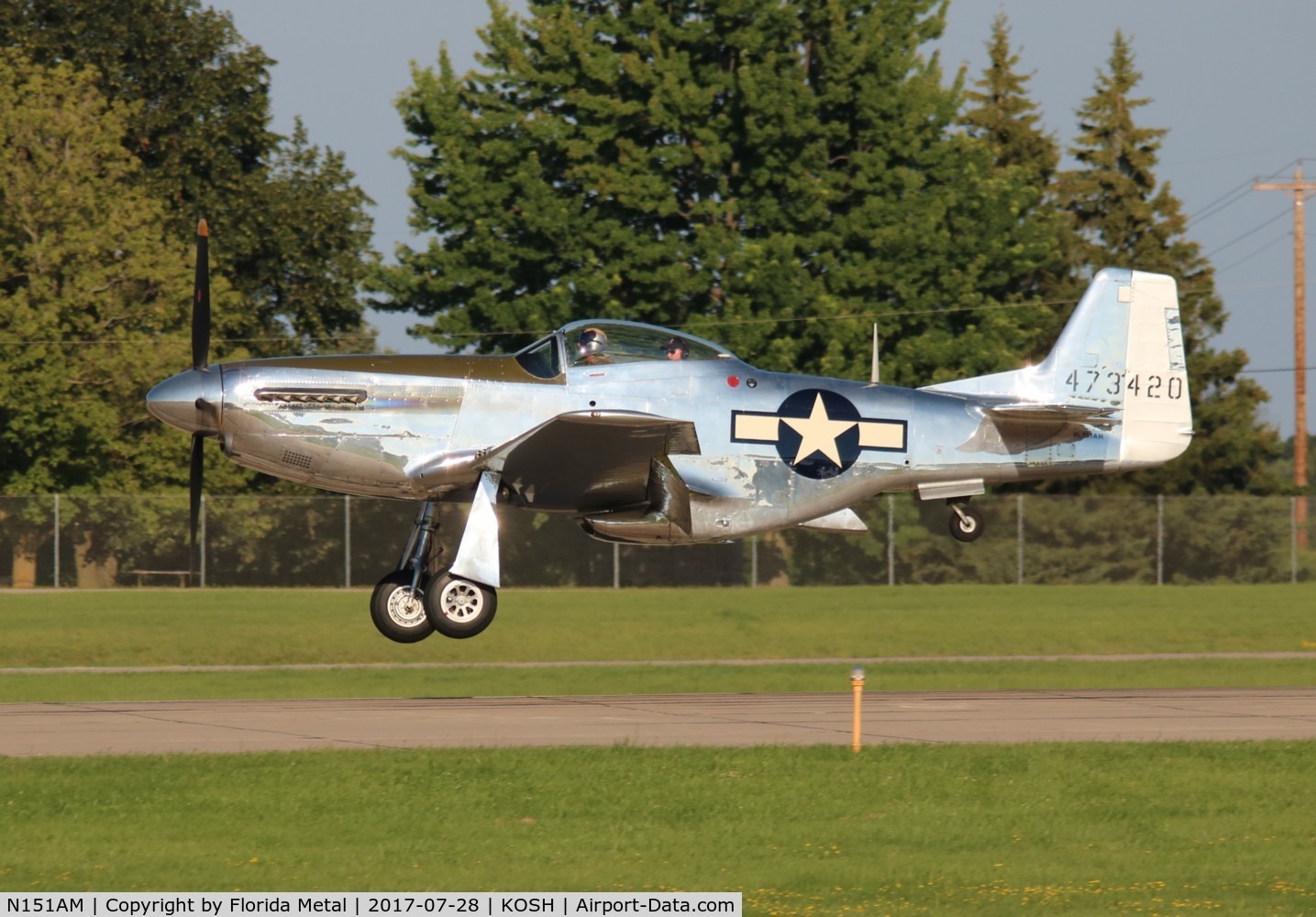 N151AM, 1944 North American P-51D Mustang C/N 122-39879, OSH 2017