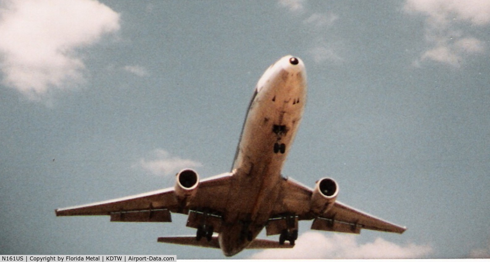 N161US, 1974 Douglas DC-10-40 C/N 46770, DTW 1987