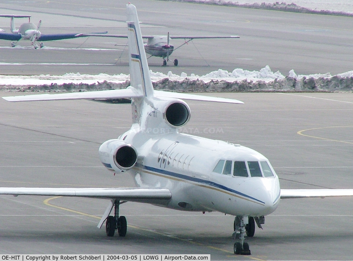 OE-HIT, 1990 Dassault Falcon 50 C/N 222, OE-HIT @ LOWG 2004