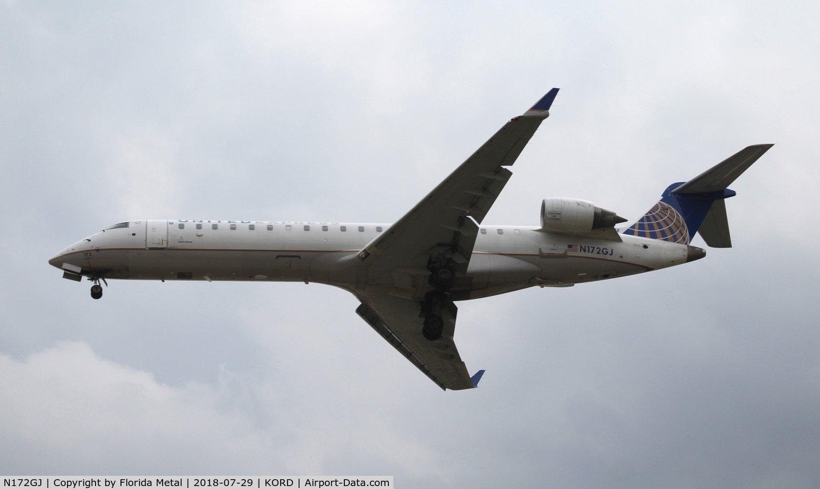 N172GJ, Bombardier CRJ-702 (CL-600-2C10) Regional Jet C/N 10283, ORD 2018