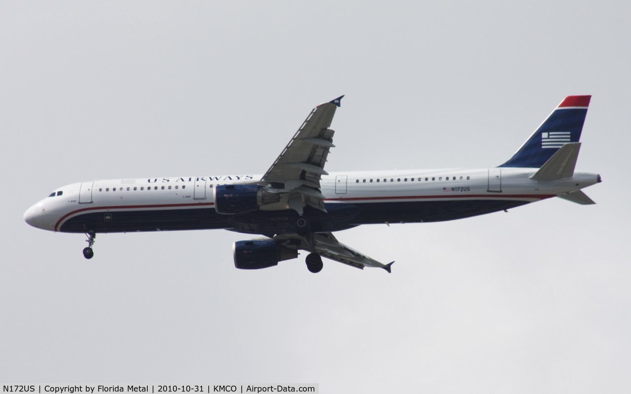 N172US, 2001 Airbus A321-211 C/N 1472, MCO 2010