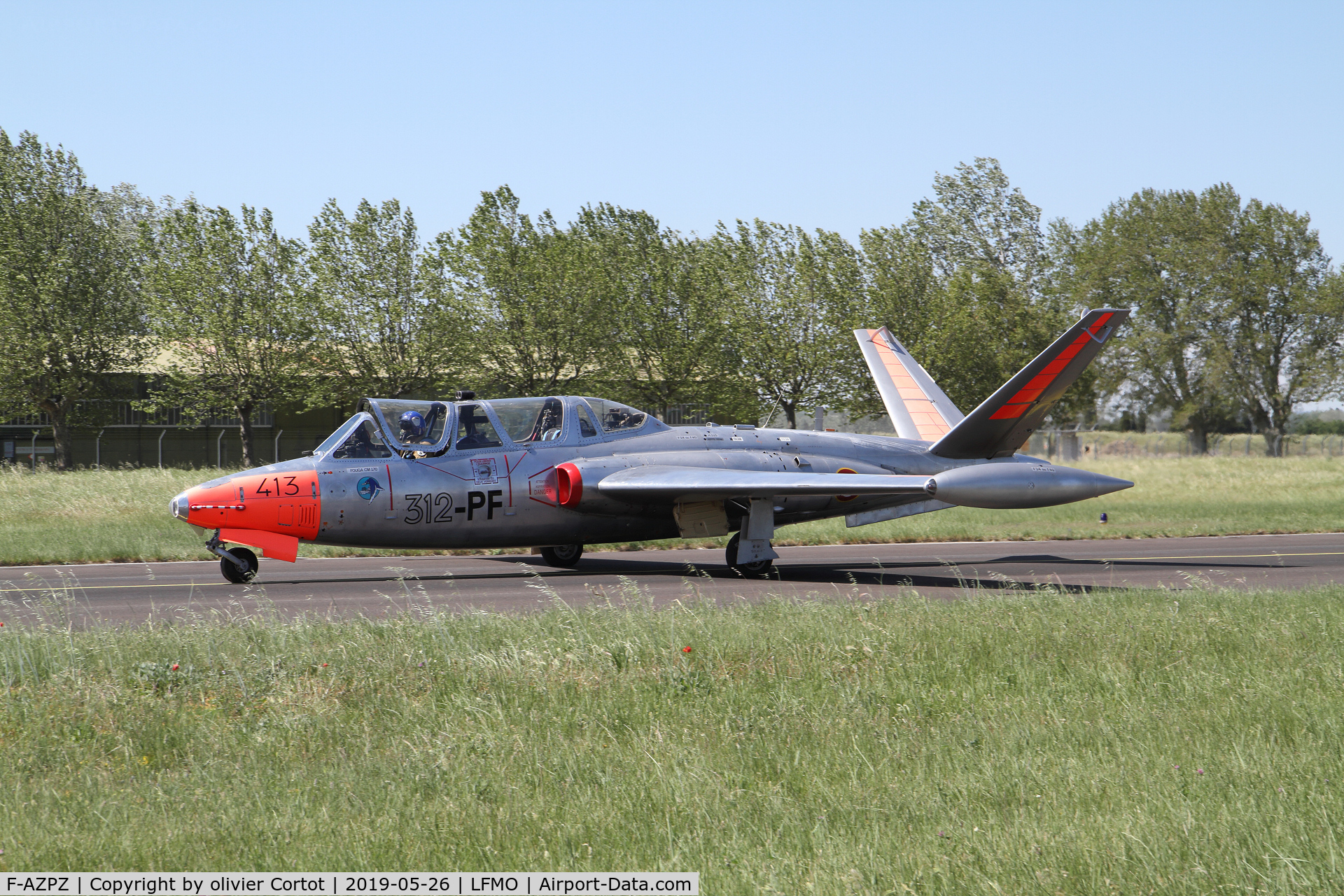 F-AZPZ, 1963 Fouga CM-170 Magister C/N 413, Orange airshow, june 2019