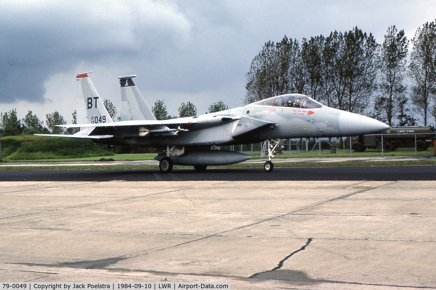 79-0049, McDonnell Douglas F-15C Eagle C/N 592/C118, BT of 22 TFS/36 FW at Leeuwarden AFB