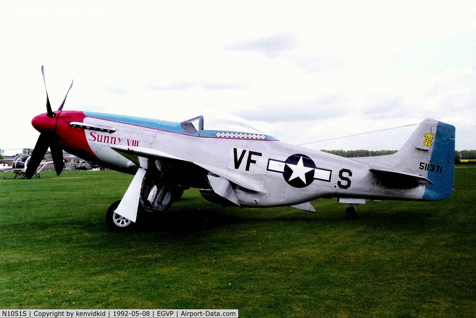 N1051S, 1963 North American P-51D Mustang C/N 124-48124 (45-11371), At the World Helicopter Championships, Middle Wallop.