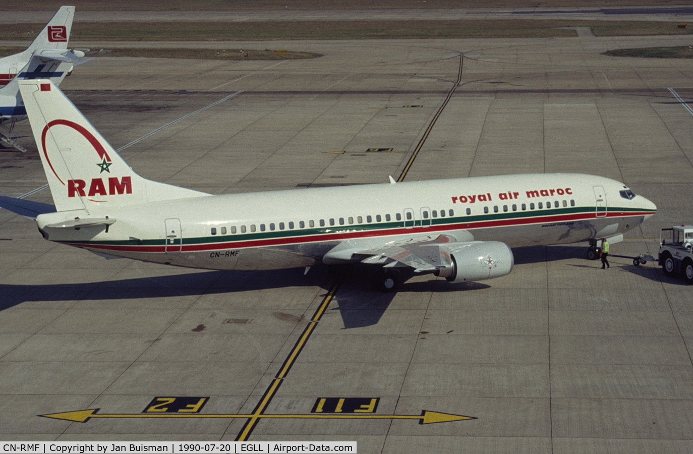 CN-RMF, 1990 Boeing 737-4B6 C/N 24807-1880, Royal Air Maroc
