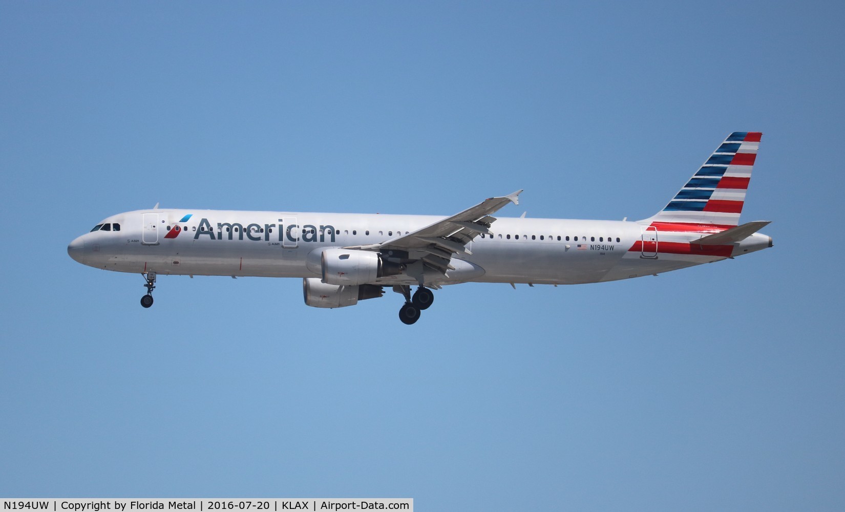 N194UW, 2008 Airbus A321-211 C/N 3629, LAX 2016