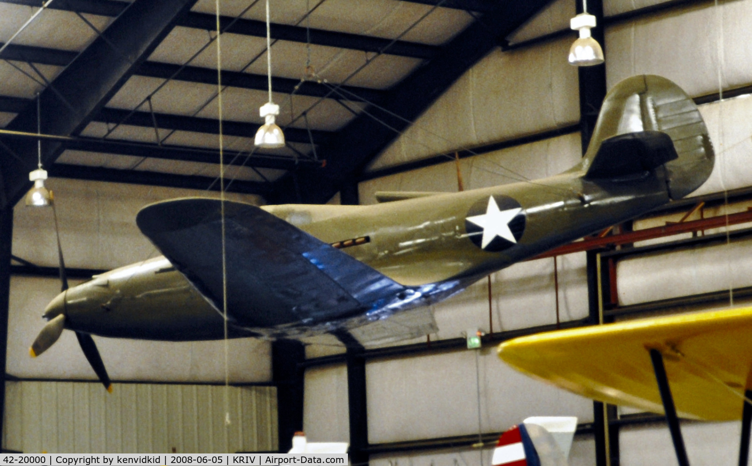 42-20000, 1942 Bell P-39Q Airacobra C/N See comment, At March AFB Museum, circa 1993.