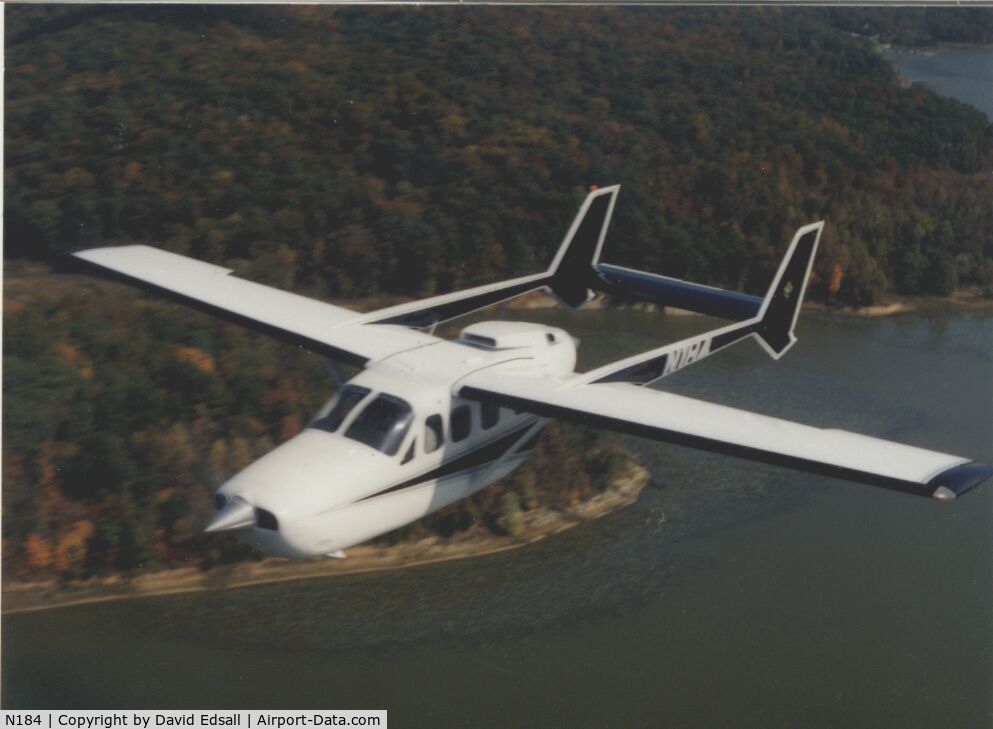 N184, 1974 Cessna T337G Turbo Super Skymaster C/N P3370206, Flight over indiana