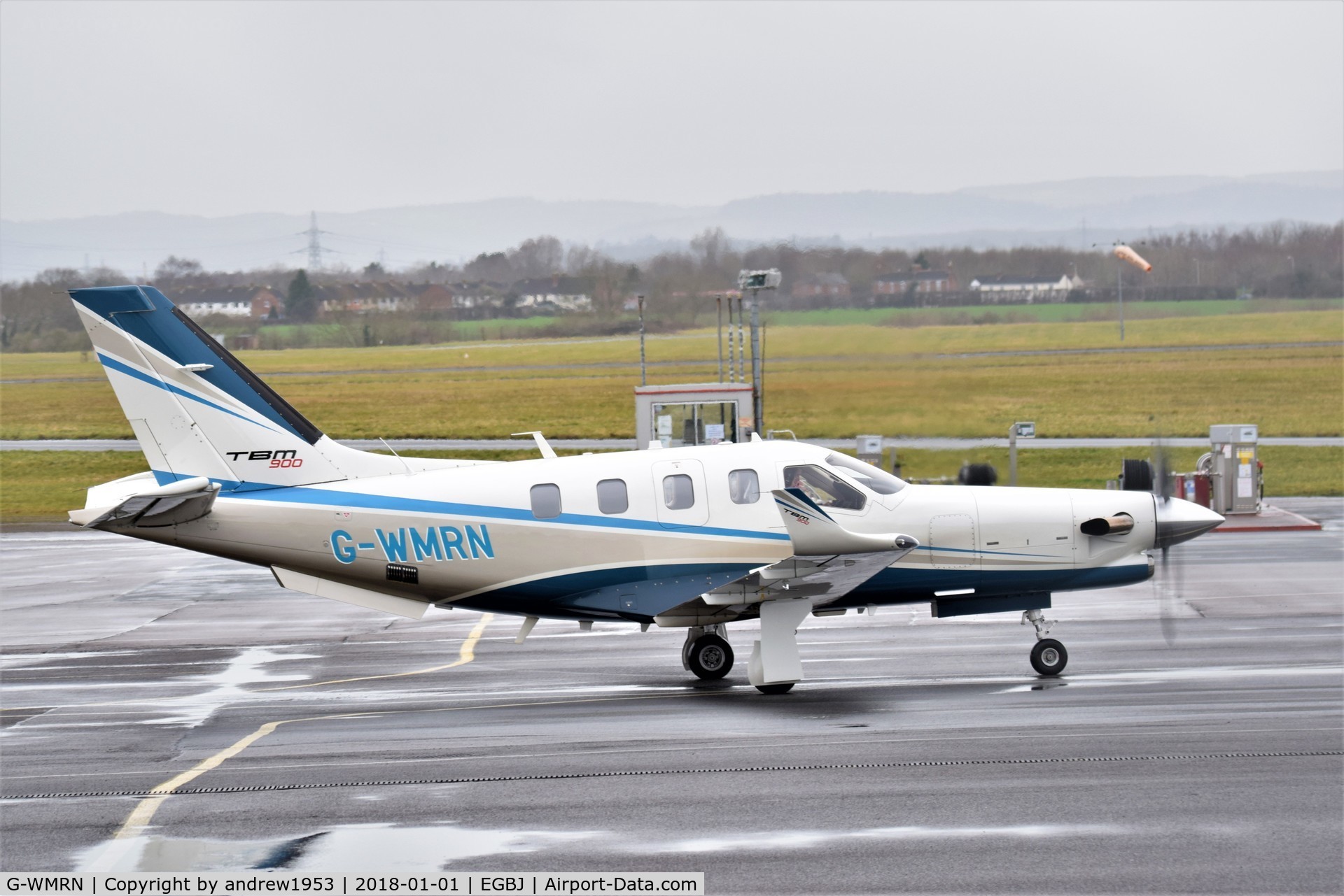 G-WMRN, 2016 Socata TBM-700N (TBM-900) C/N 1159, G-WMRN at Gloucestershire Airport.