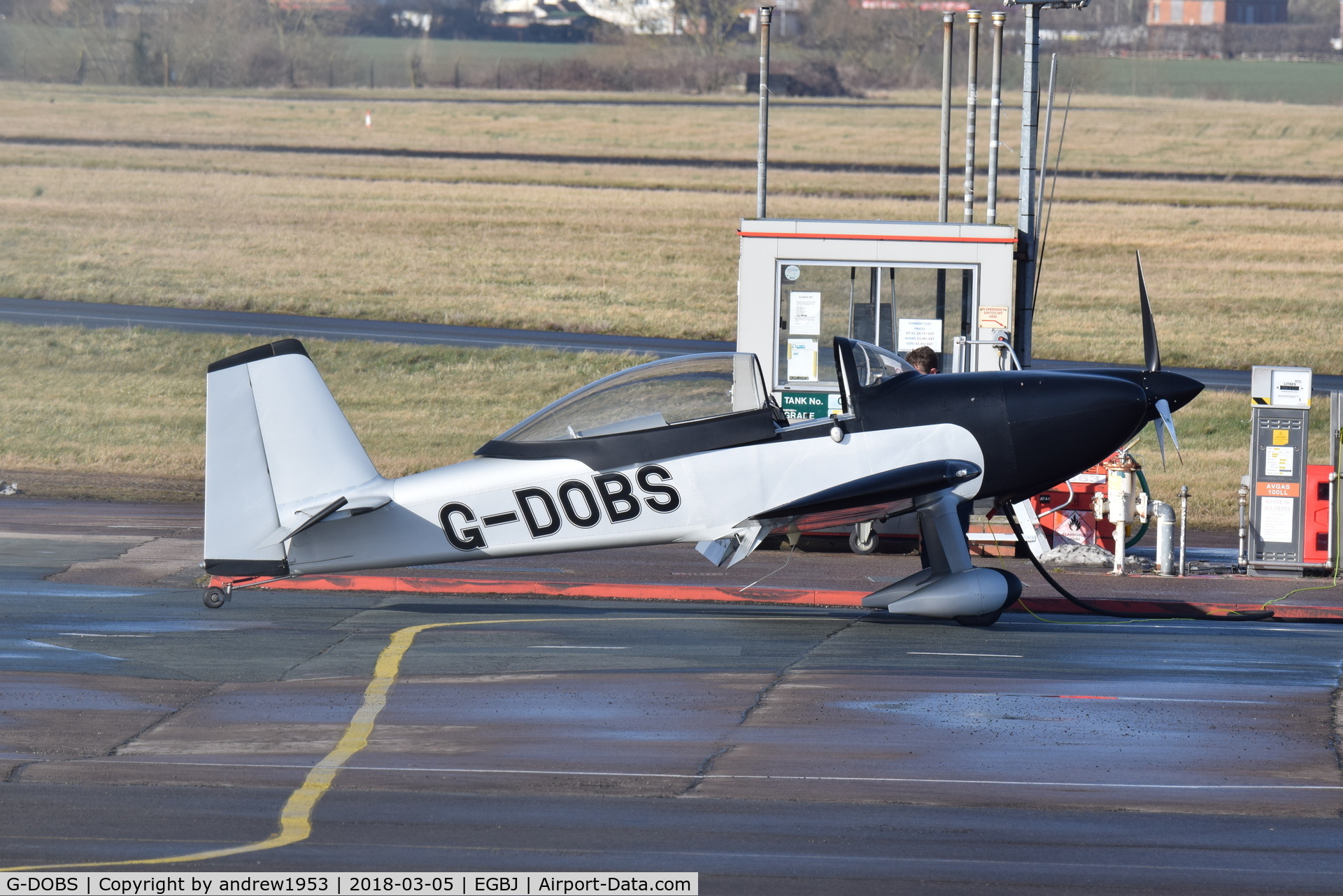 G-DOBS, 2016 Vans RV-8 C/N PFA 303-14739, G-DOBS at Gloucestershire Airport.