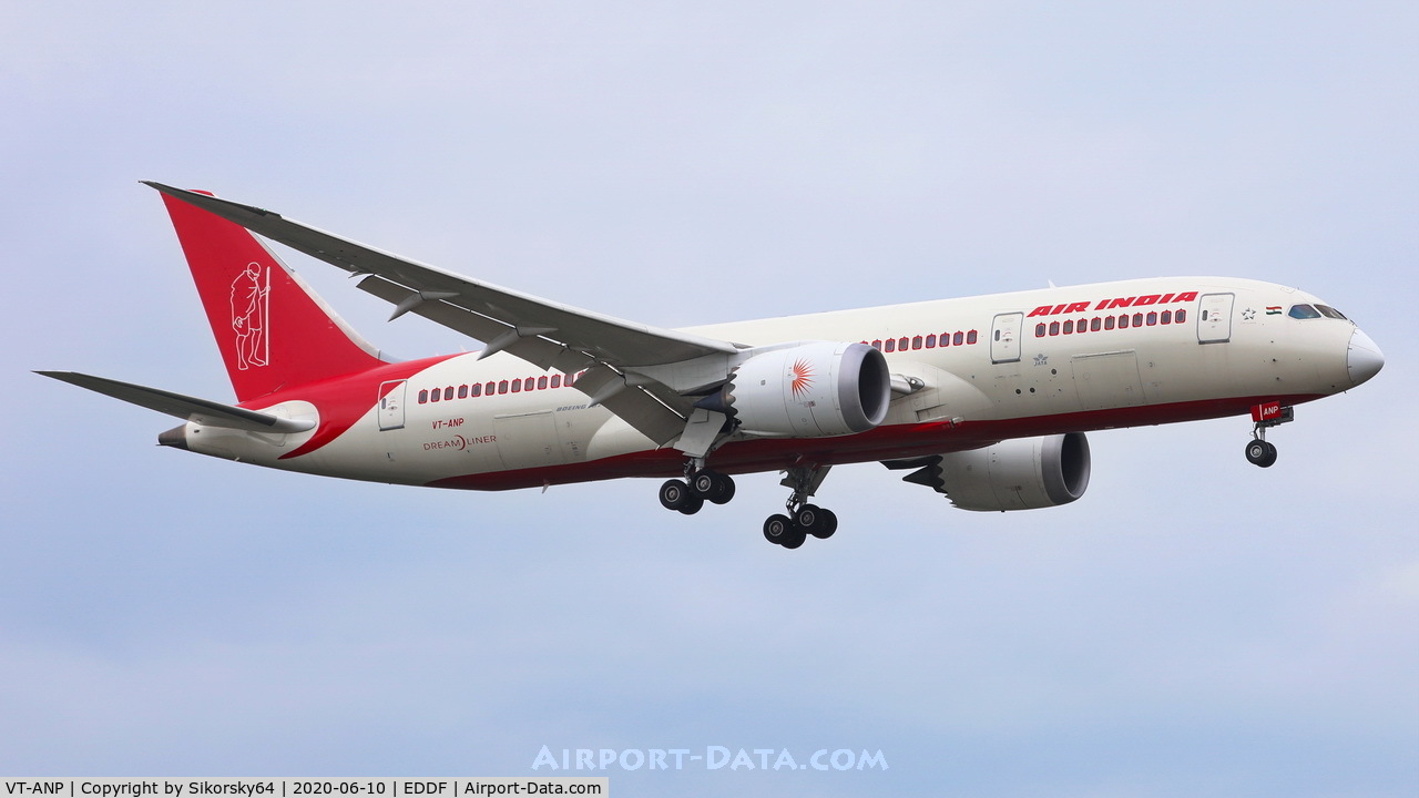 VT-ANP, 2013 Boeing 787-8 Dreamliner C/N 36287, New Livery with Ghandi