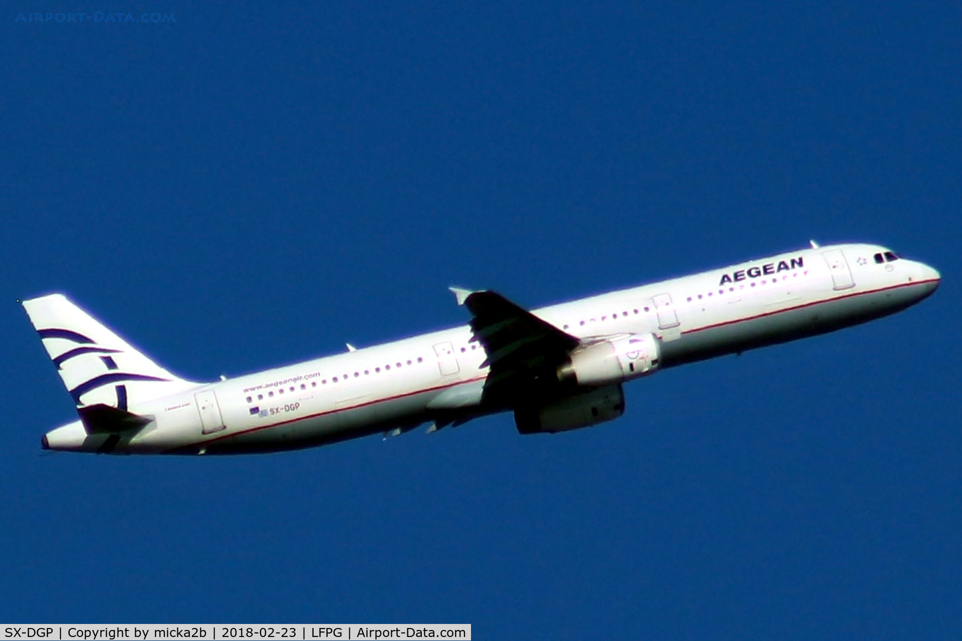 SX-DGP, 2007 Airbus A321-232 C/N 3302, Take off