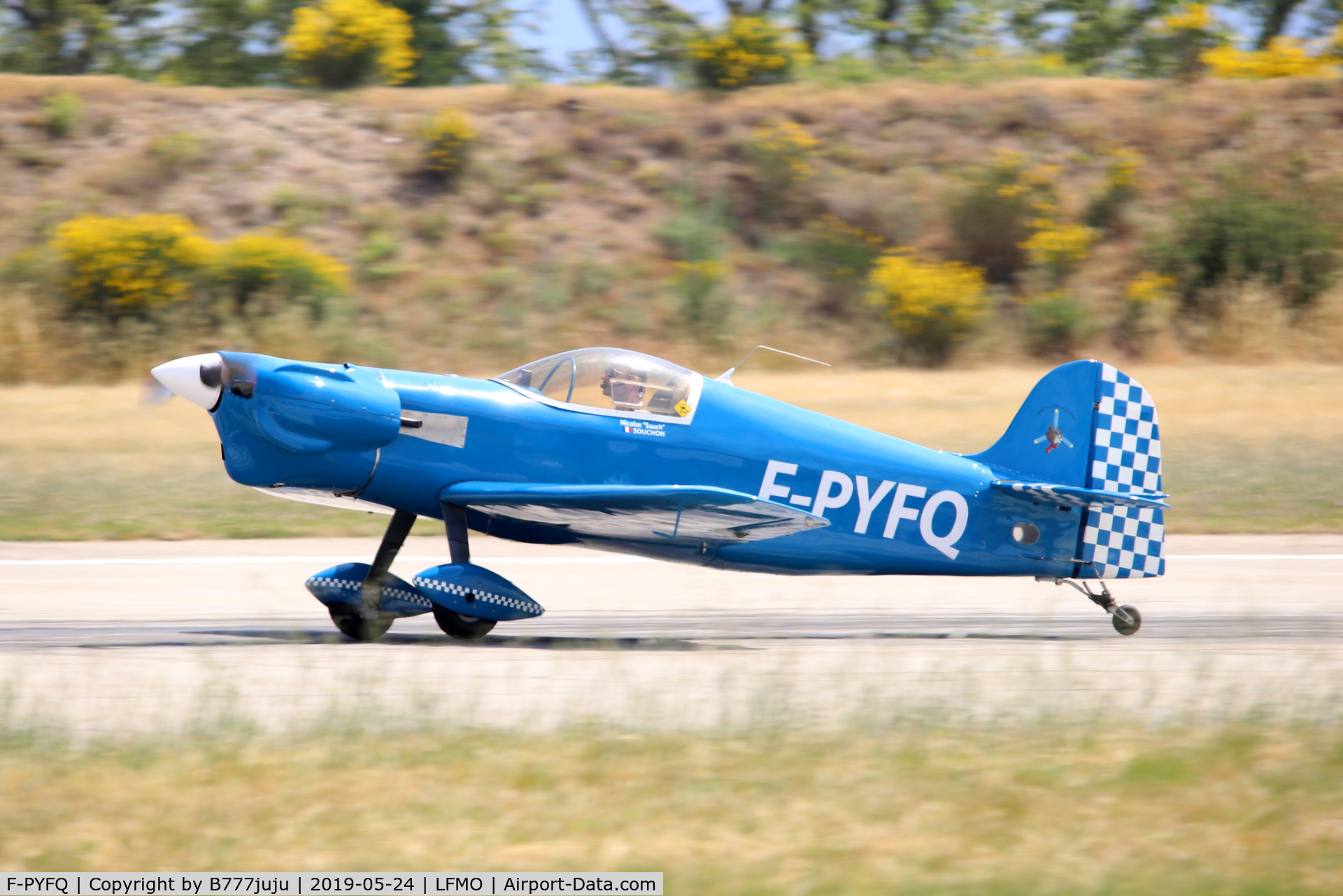 F-PYFQ, 1979 Max Plan MP.205 Busard C/N 17, at Orange Airshow