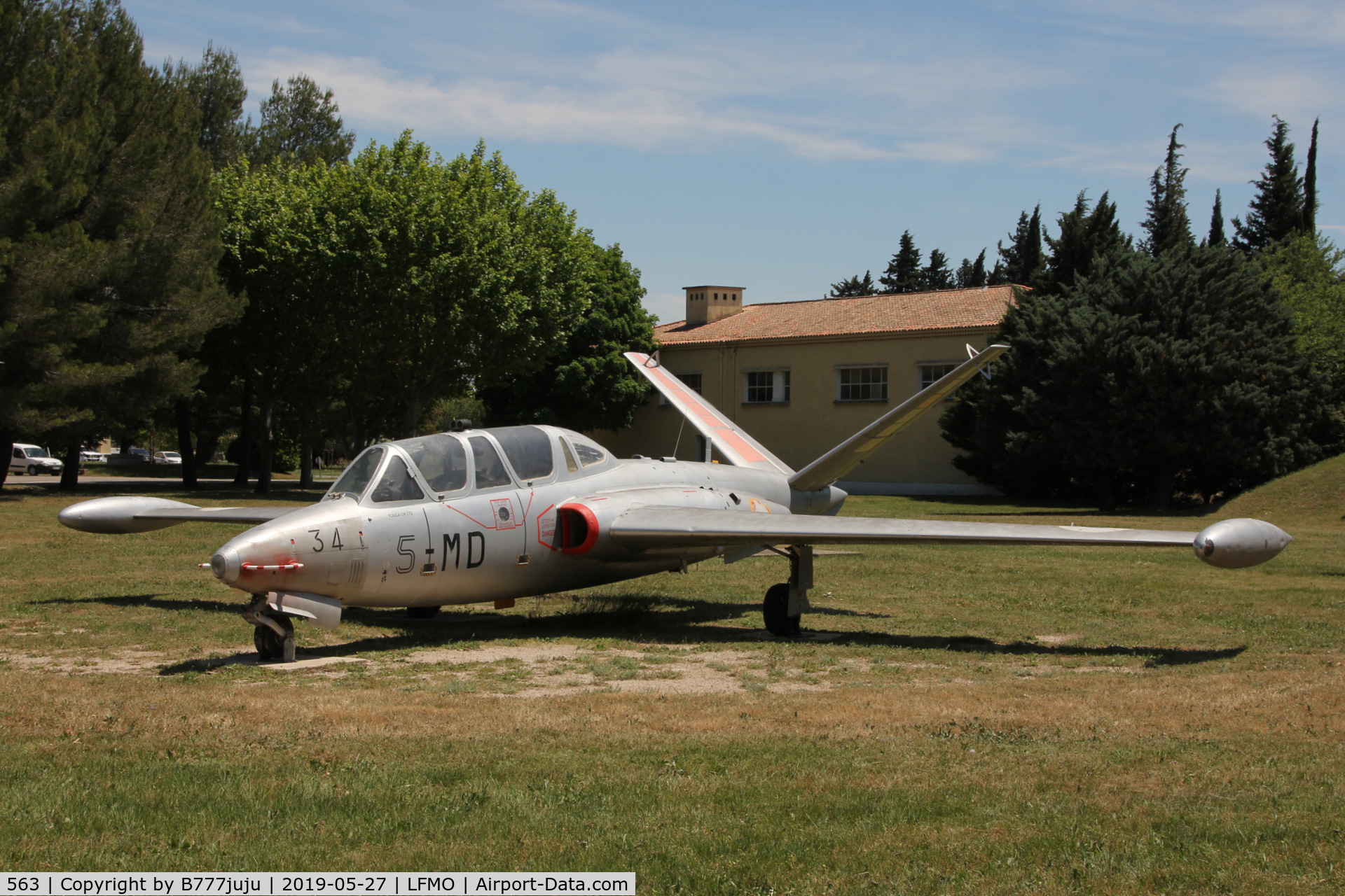 563, Fouga CM-170 Magister C/N 563, at Orange