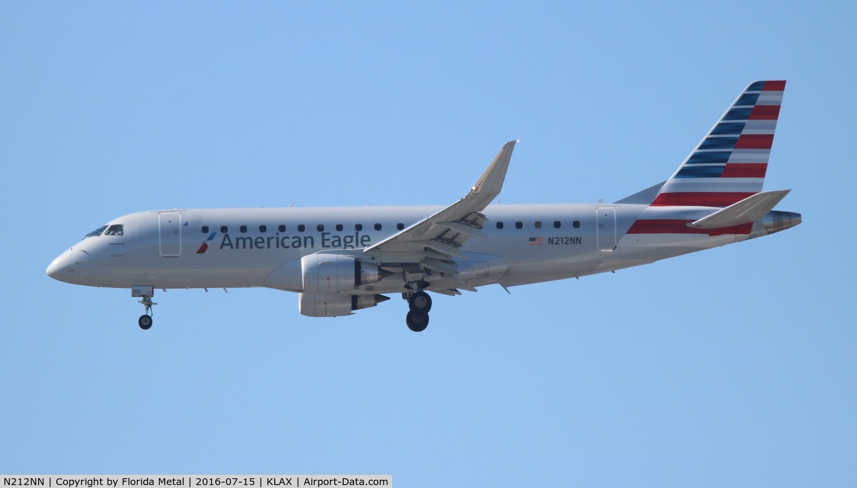 N212NN, 2015 Embraer 175LR (ERJ-170-200LR) C/N 17000504, LAX 2016