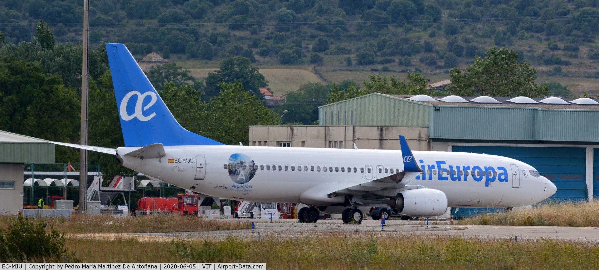 EC-MJU, 2016 Boeing 737-85P C/N 60584, Aeropuerto de Foronda - Vitoria-Gasteiz - Euskadi - España