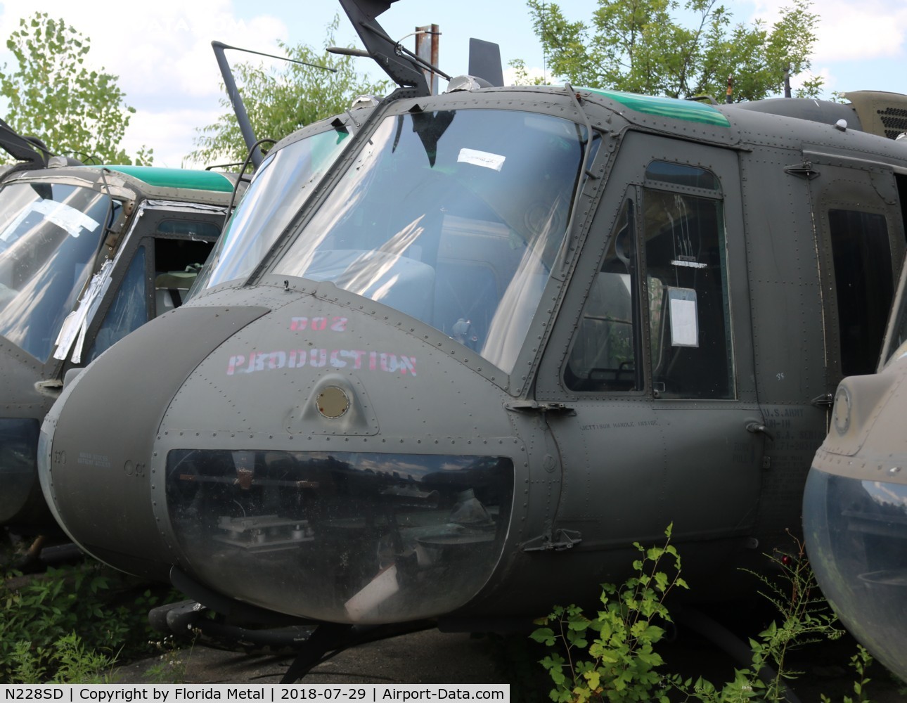 N228SD, Bell UH-1H Iroquois C/N 13142 (71-20318), Russell Museum
