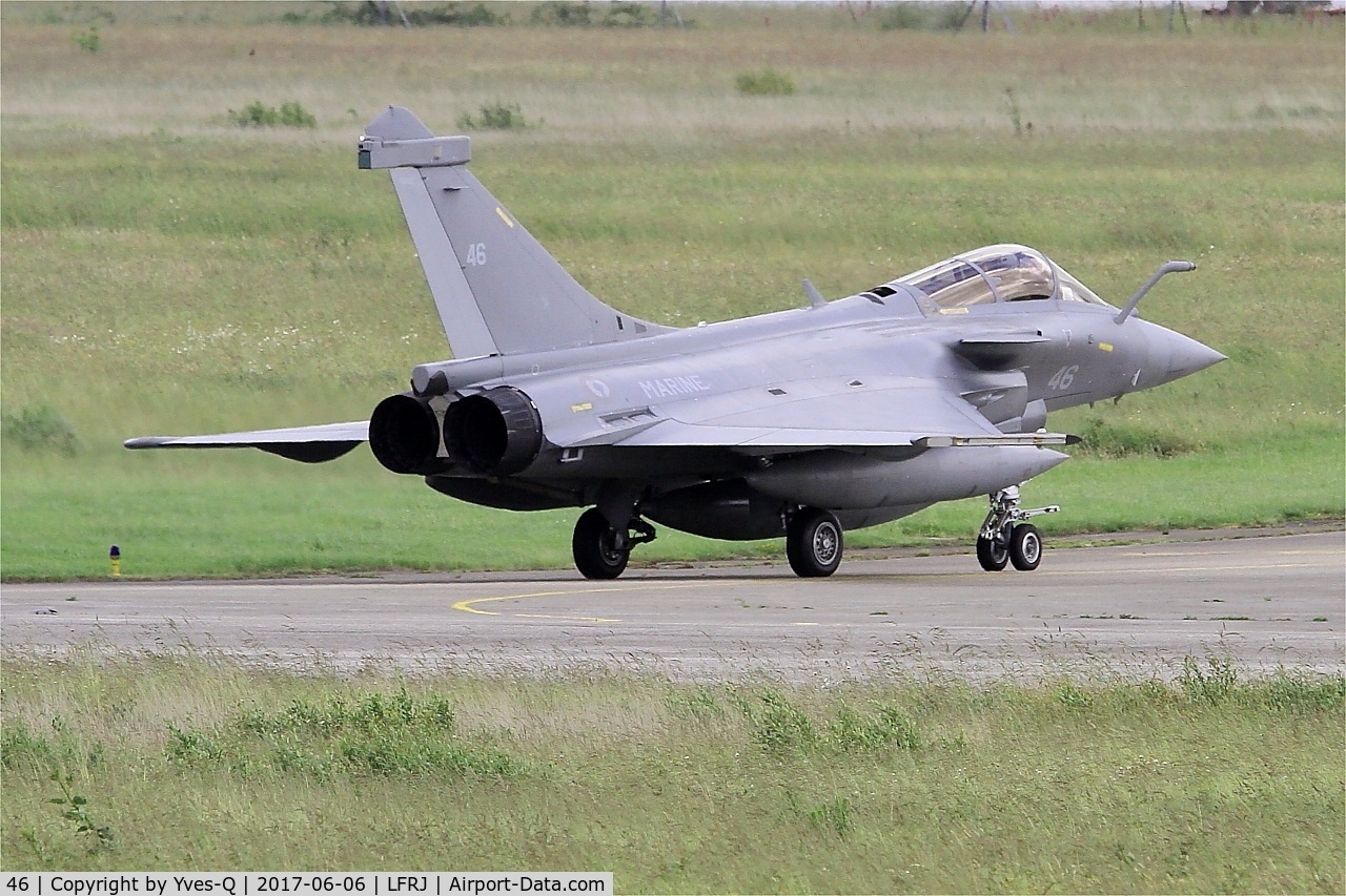 46, 2016 Dassault Rafale M C/N 46, Dassault Rafale M, Taxiing to flight line, Landivisiau Naval Air Base (LFRJ) Tiger Meet 2017