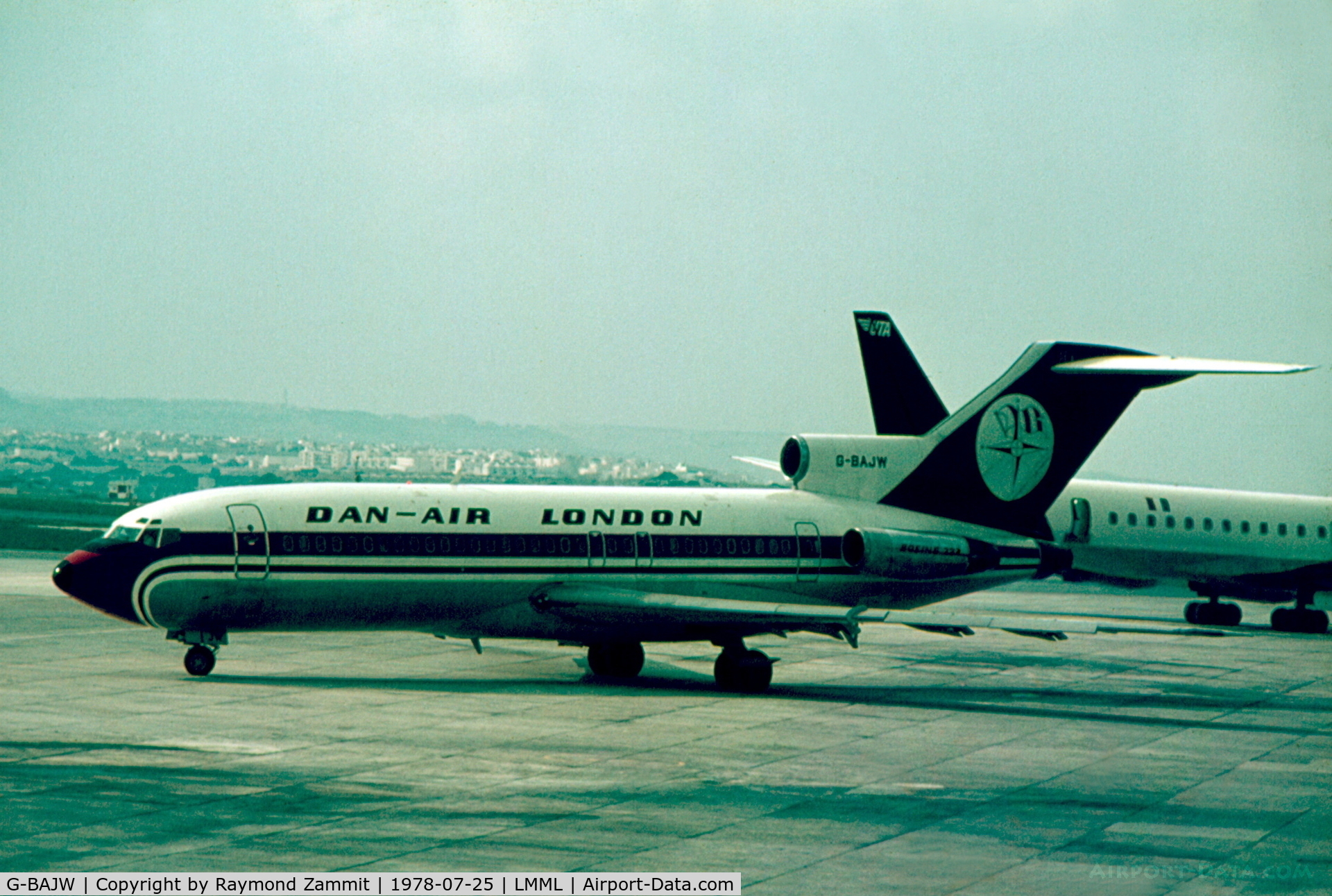 G-BAJW, 1966 Boeing 727-46 C/N 18878, B727 G-BAJW Dan Air London