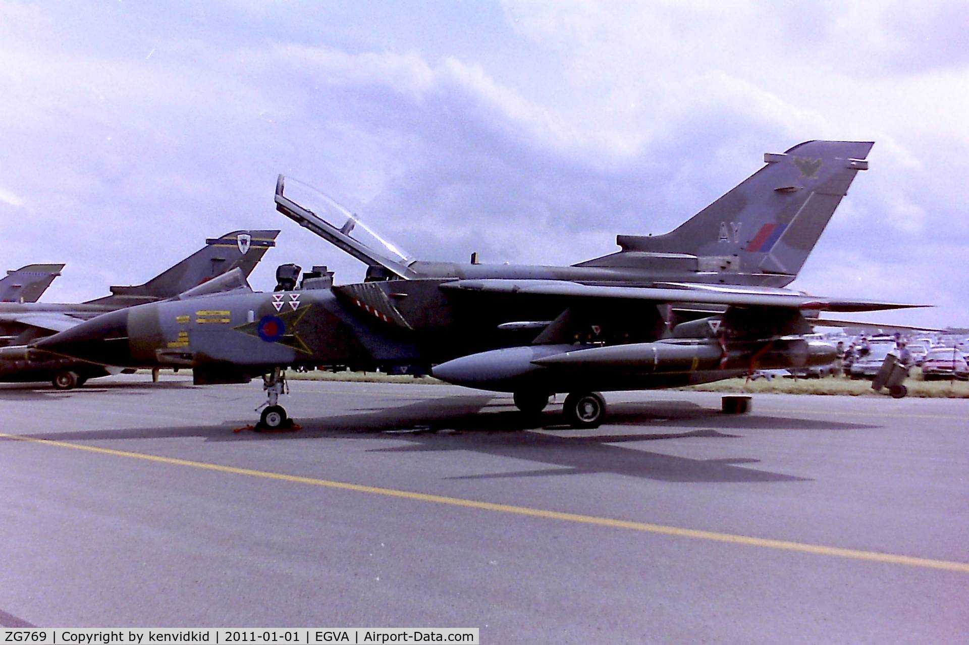 ZG769, 1991 Panavia Tornado GR.1 C/N 889/BT055/2720, At RIAT 1993, scanned from negative.