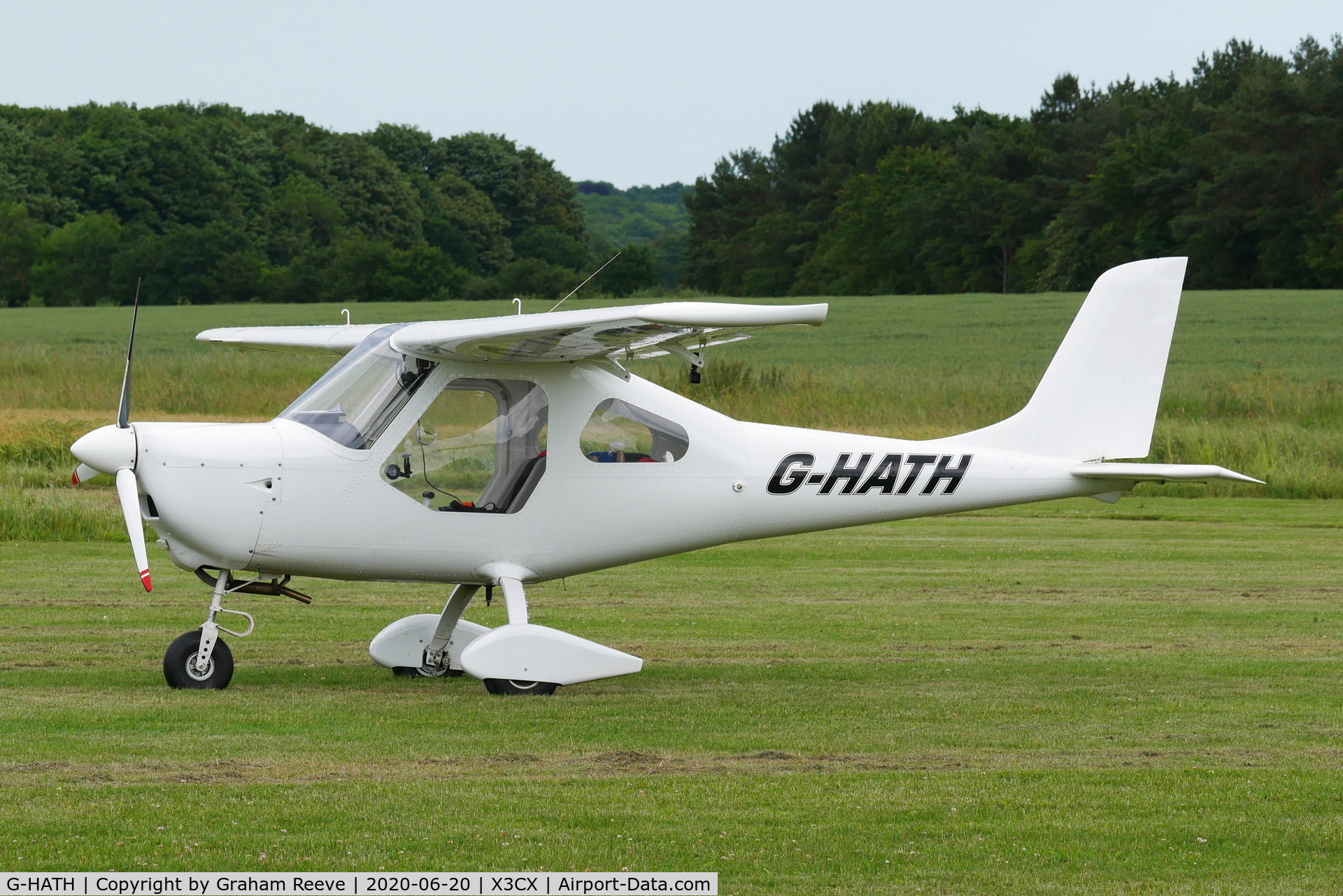 G-HATH, 2018 Techpro Aviation Merlin 100UL C/N HV-19, Parked at Northrepps.