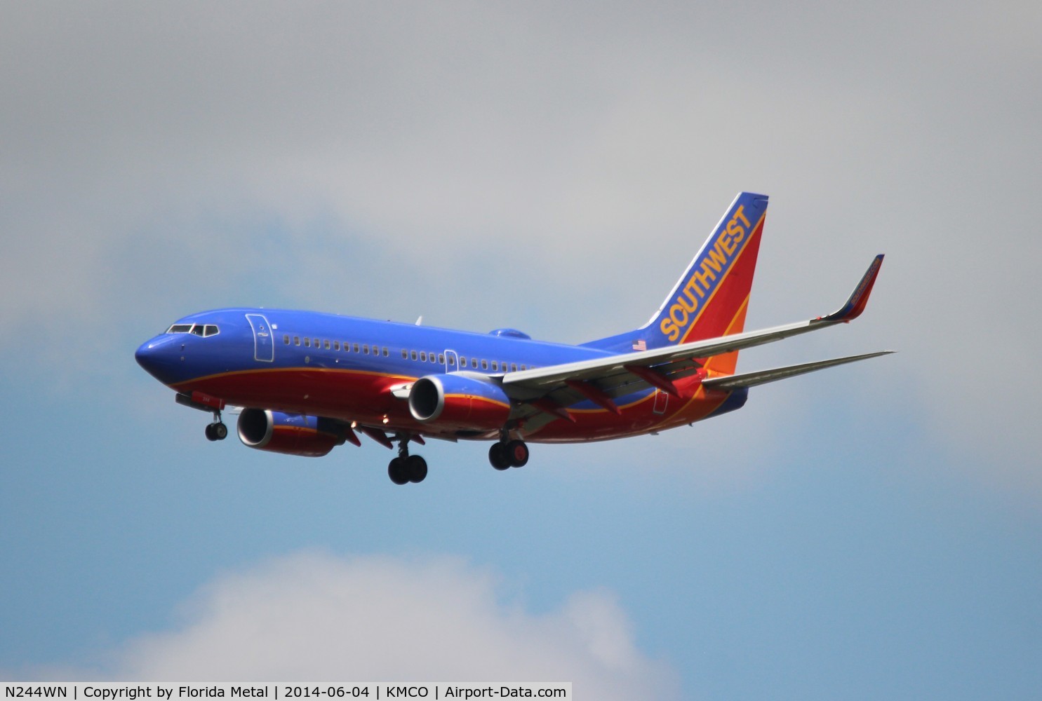 N244WN, 2006 Boeing 737-7H4 C/N 34864, MCO 2014