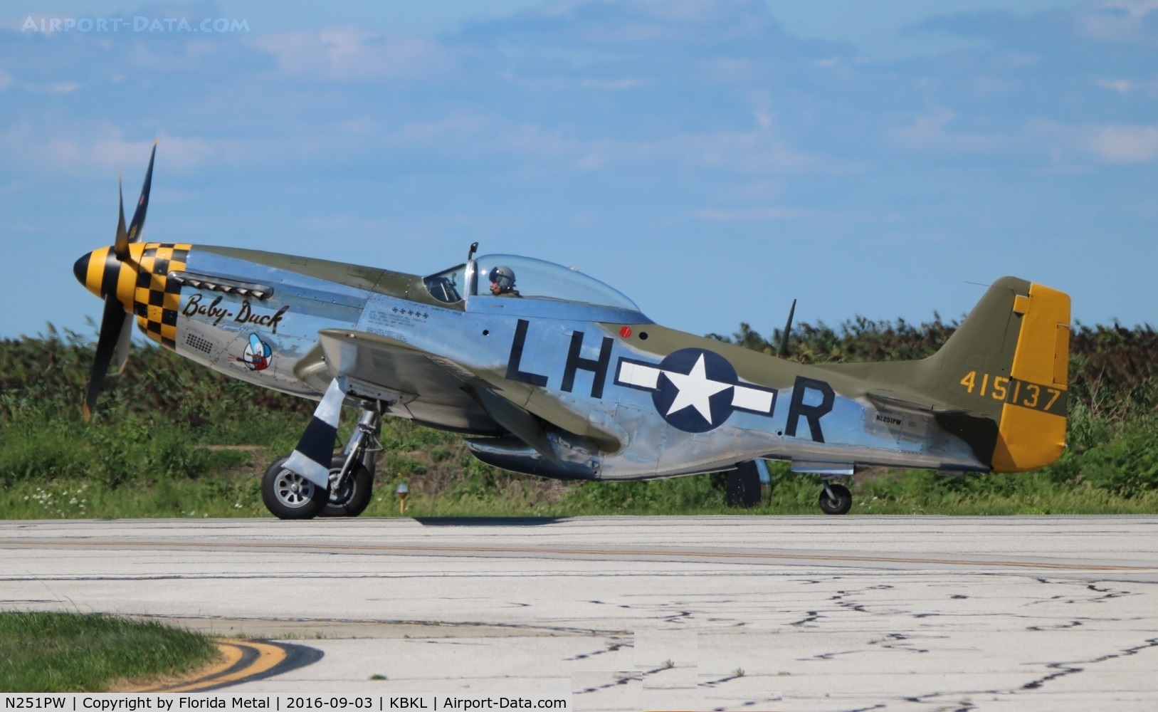 N251PW, 1944 North American P-51D Mustang C/N 122-31945, Cleveland 2016