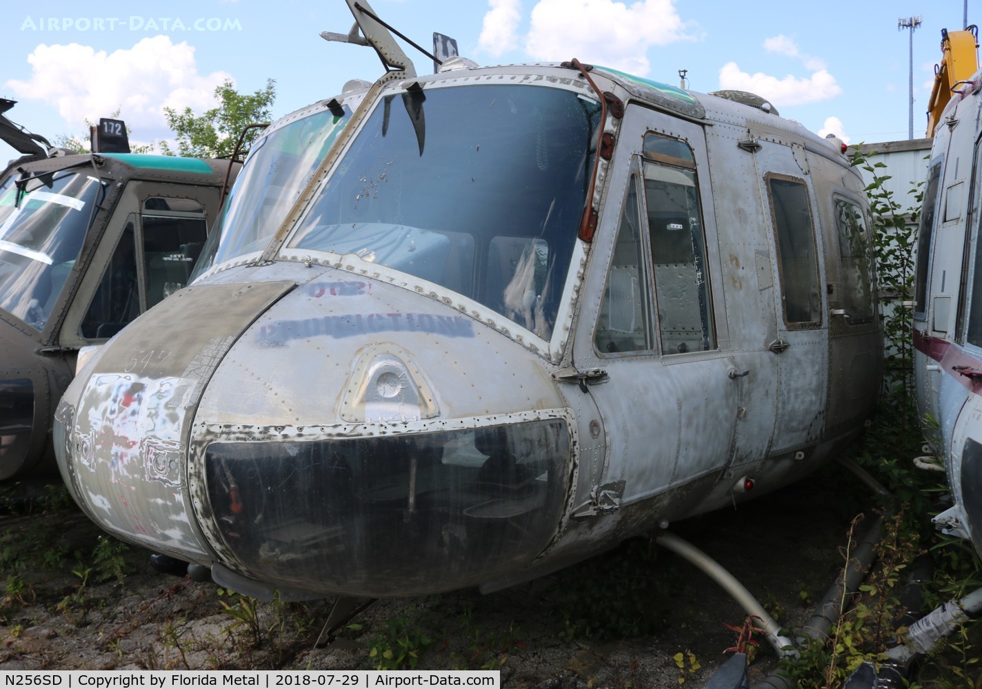 N256SD, 1972 Bell UH-1H Iroquois C/N 13246, Russell Museum