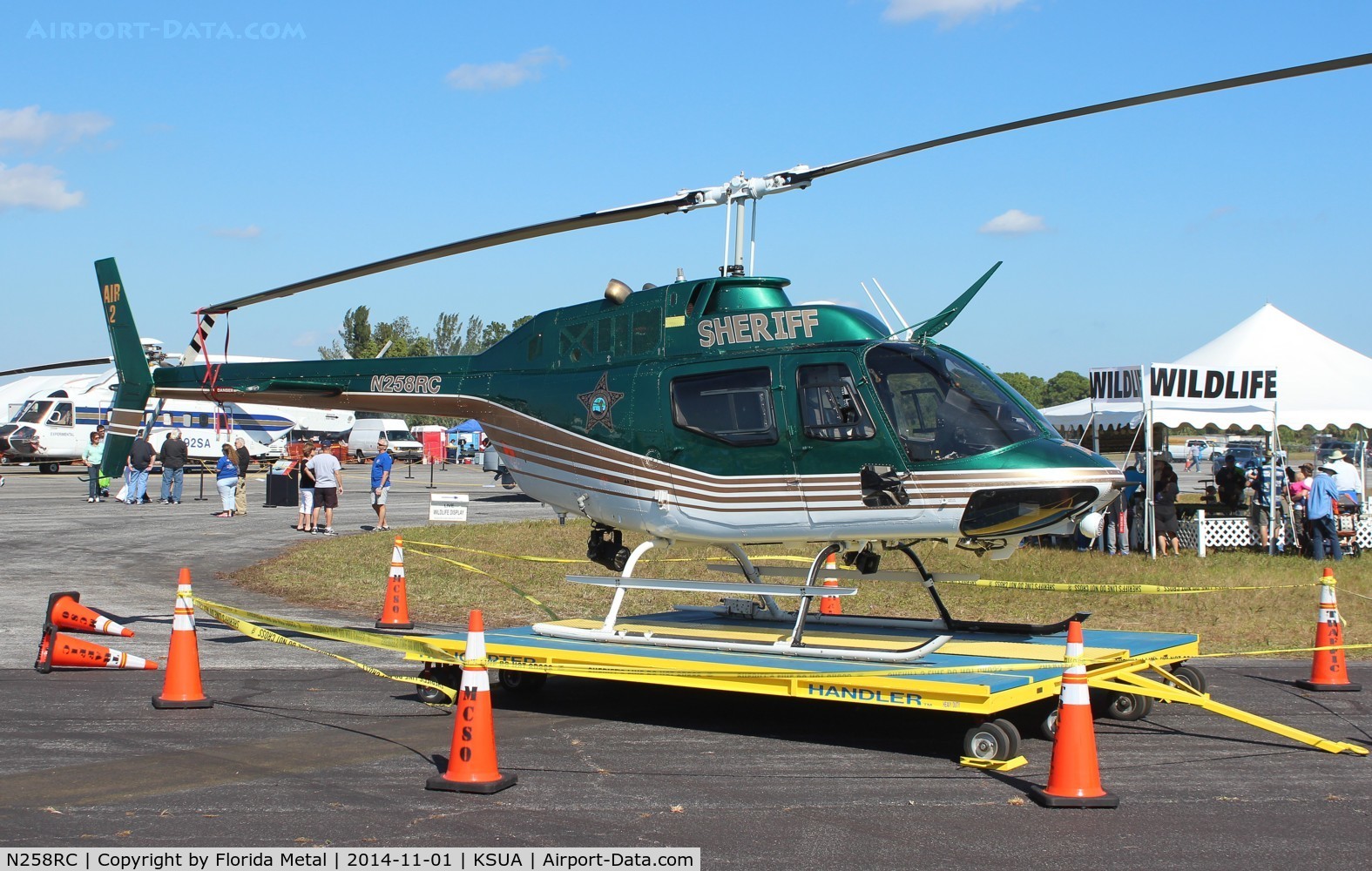 N258RC, Bell OH-58A C/N 71-20366, Stuart 2014