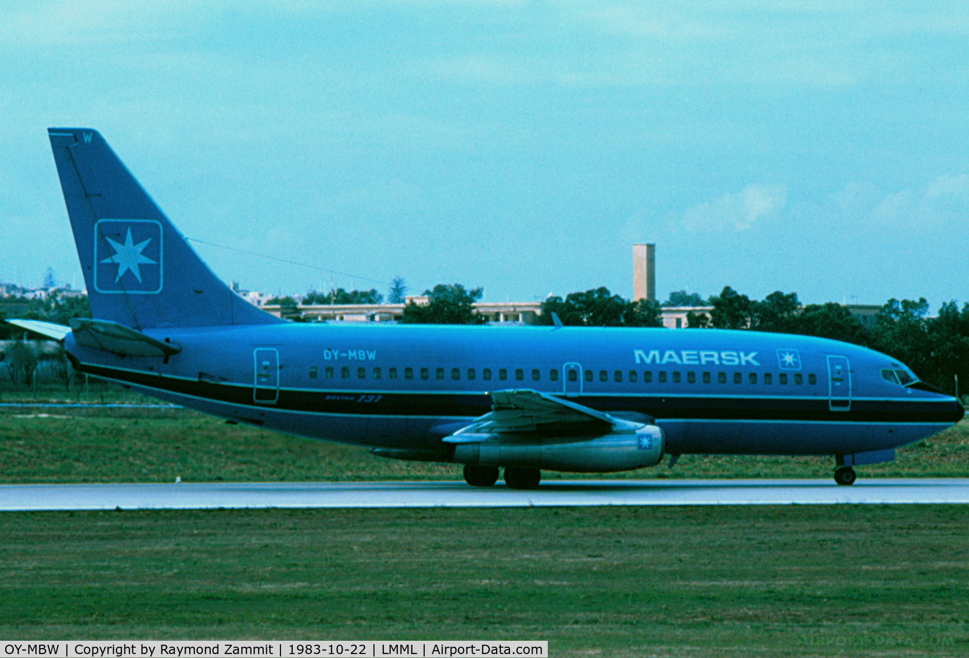 OY-MBW, 1981 Boeing 737-2L9 C/N 22734, B737-200 OY-MBW Maersk