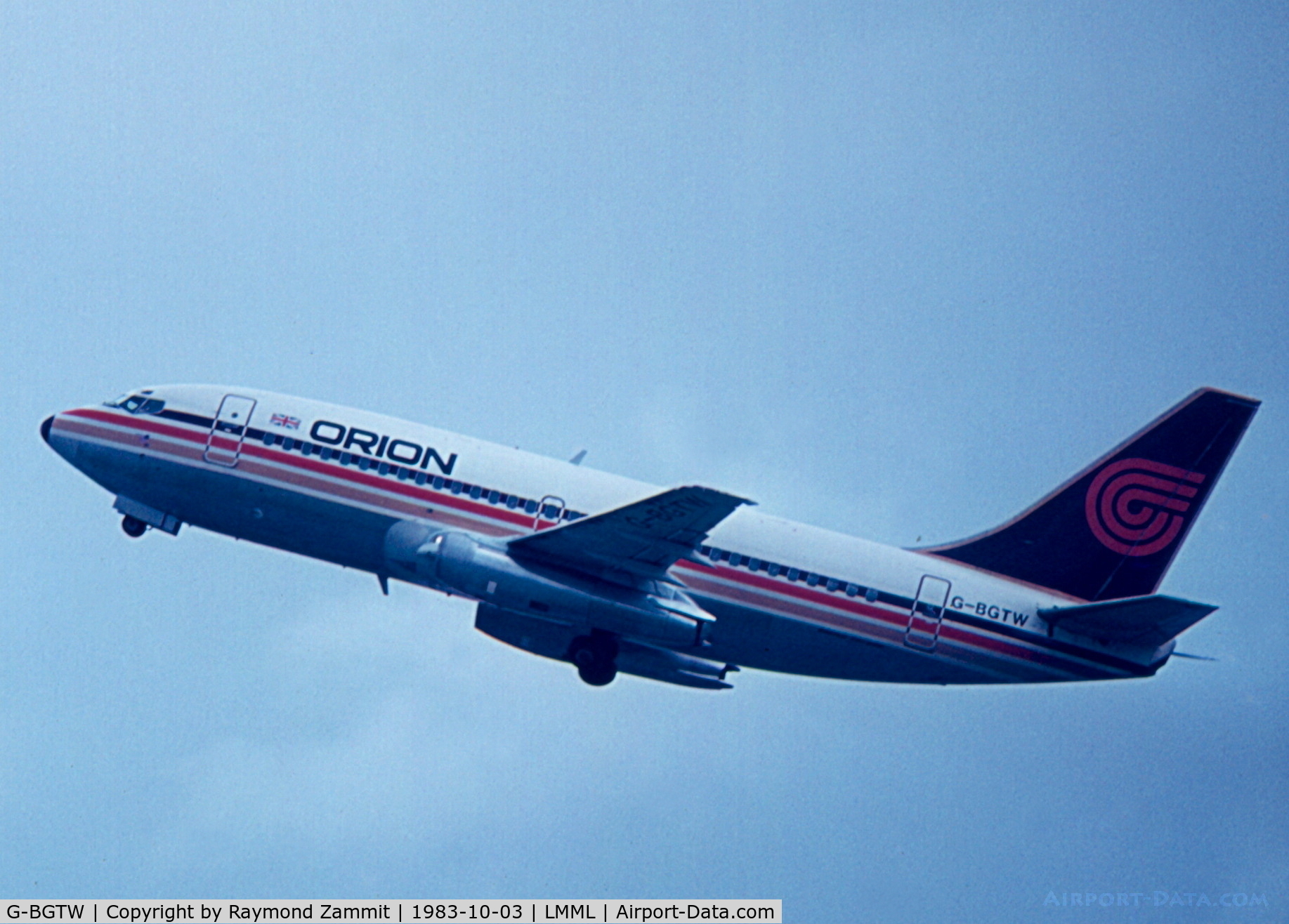 G-BGTW, 1980 Boeing 737-2T5 C/N 22023, B737-200 G-BGTW Orion Airways