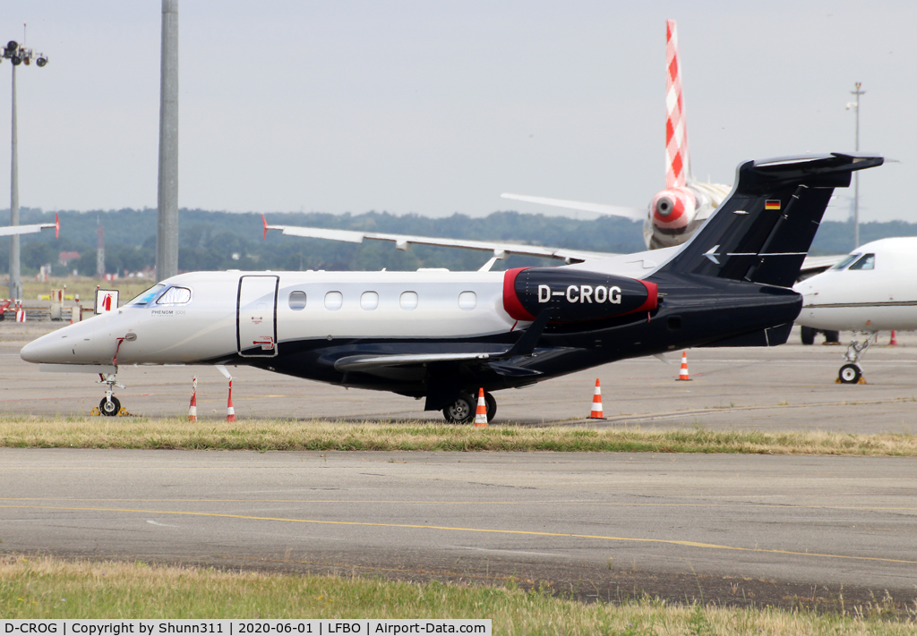 D-CROG, 2019 Embraer EMB-505 Phenom 300 C/N 50500511, Parked at the General Aviation area...