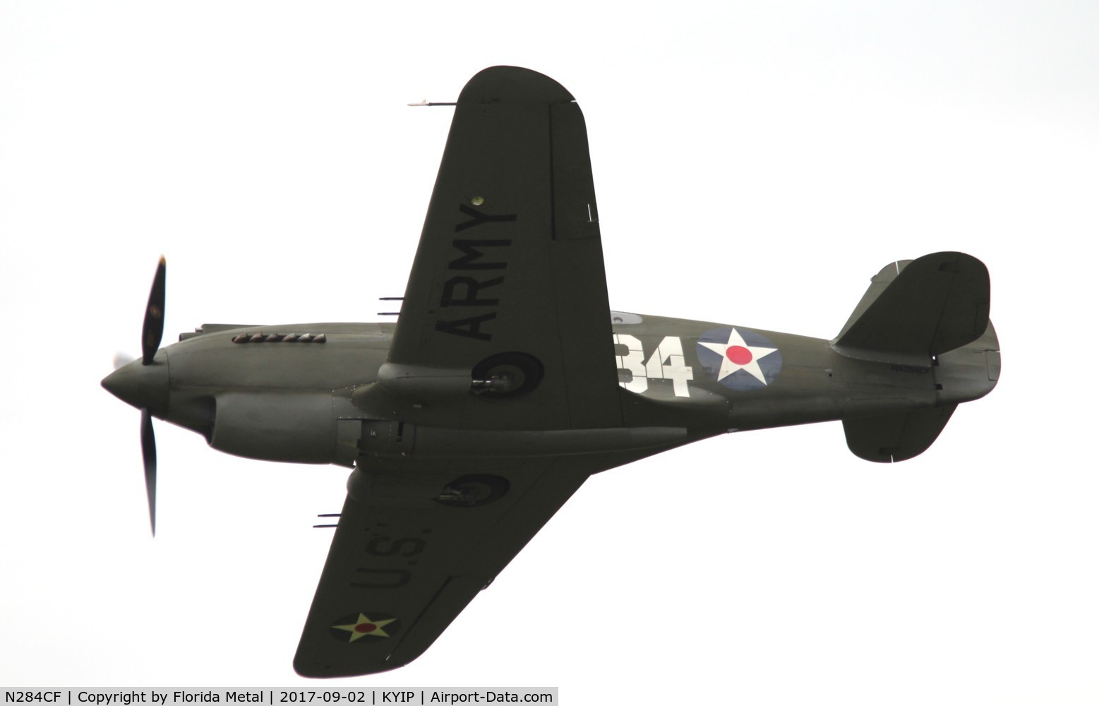 N284CF, 1941 Curtiss P-40B Warhawk C/N 16073, TOM 2017