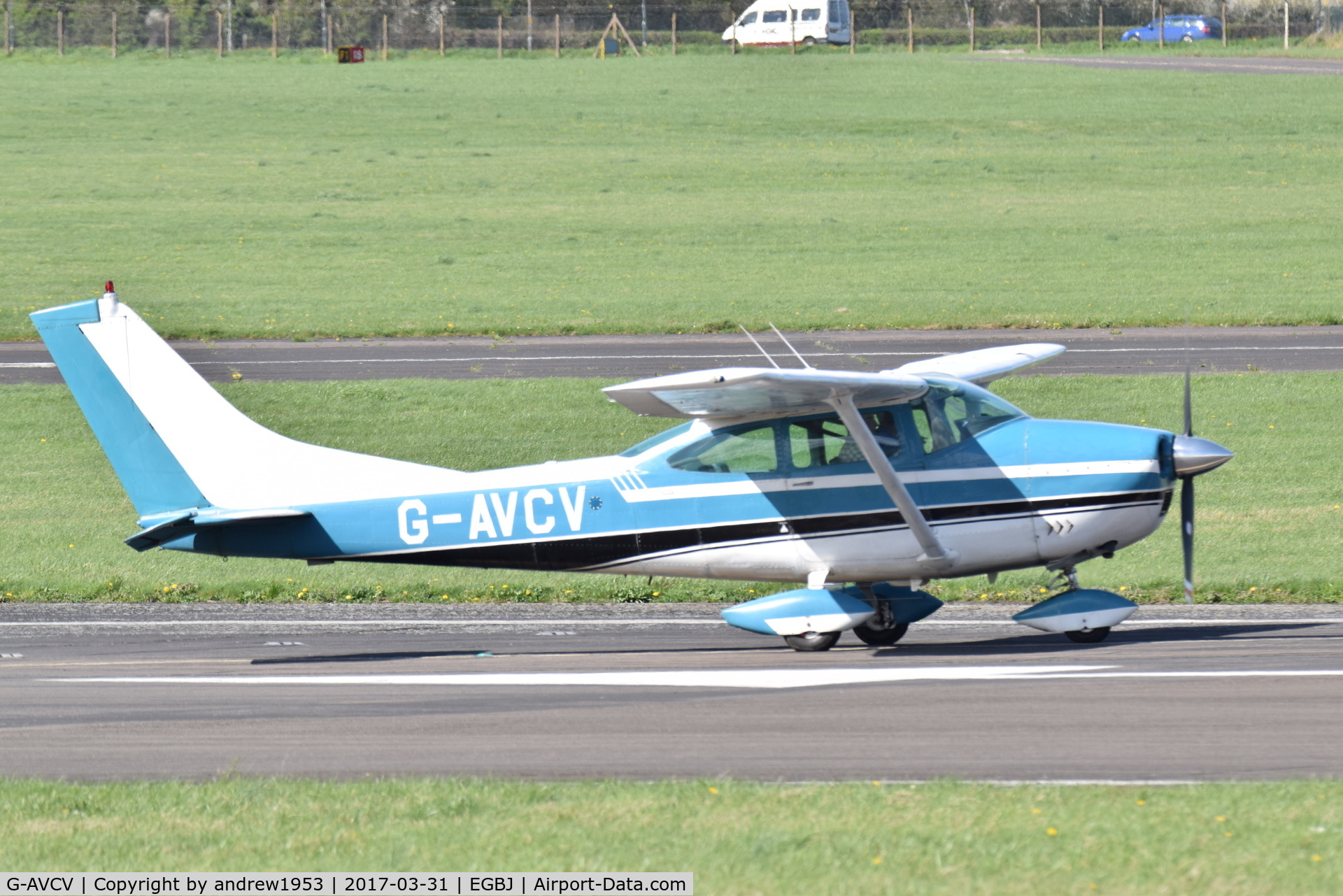 G-AVCV, 1966 Cessna 182J Skylane C/N 182-57492, G-AVCV at Gloucestershire Airport.