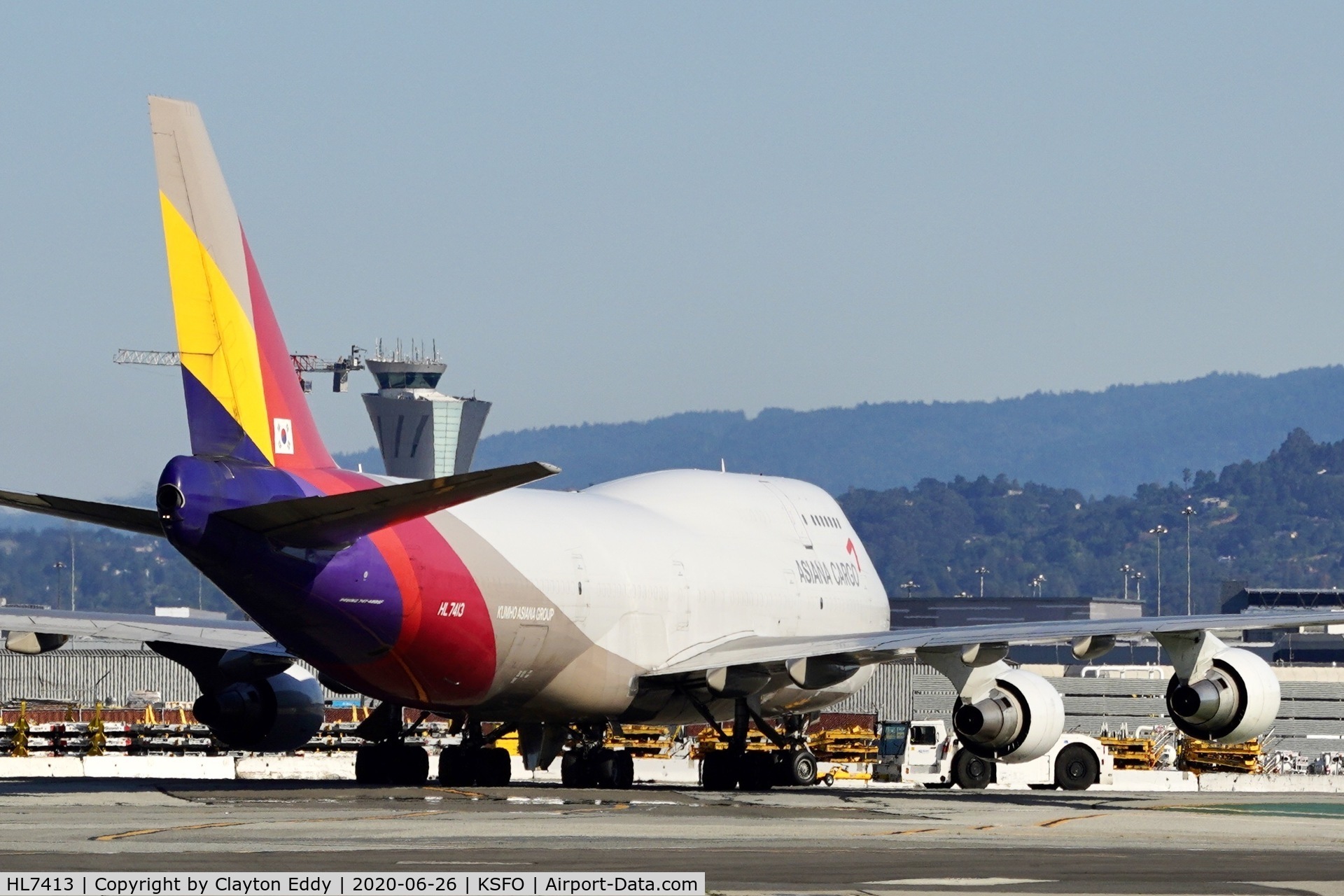 HL7413, 1991 Boeing 747-48ESF C/N 25405, 1991 Boeing 747 SFO 2020.