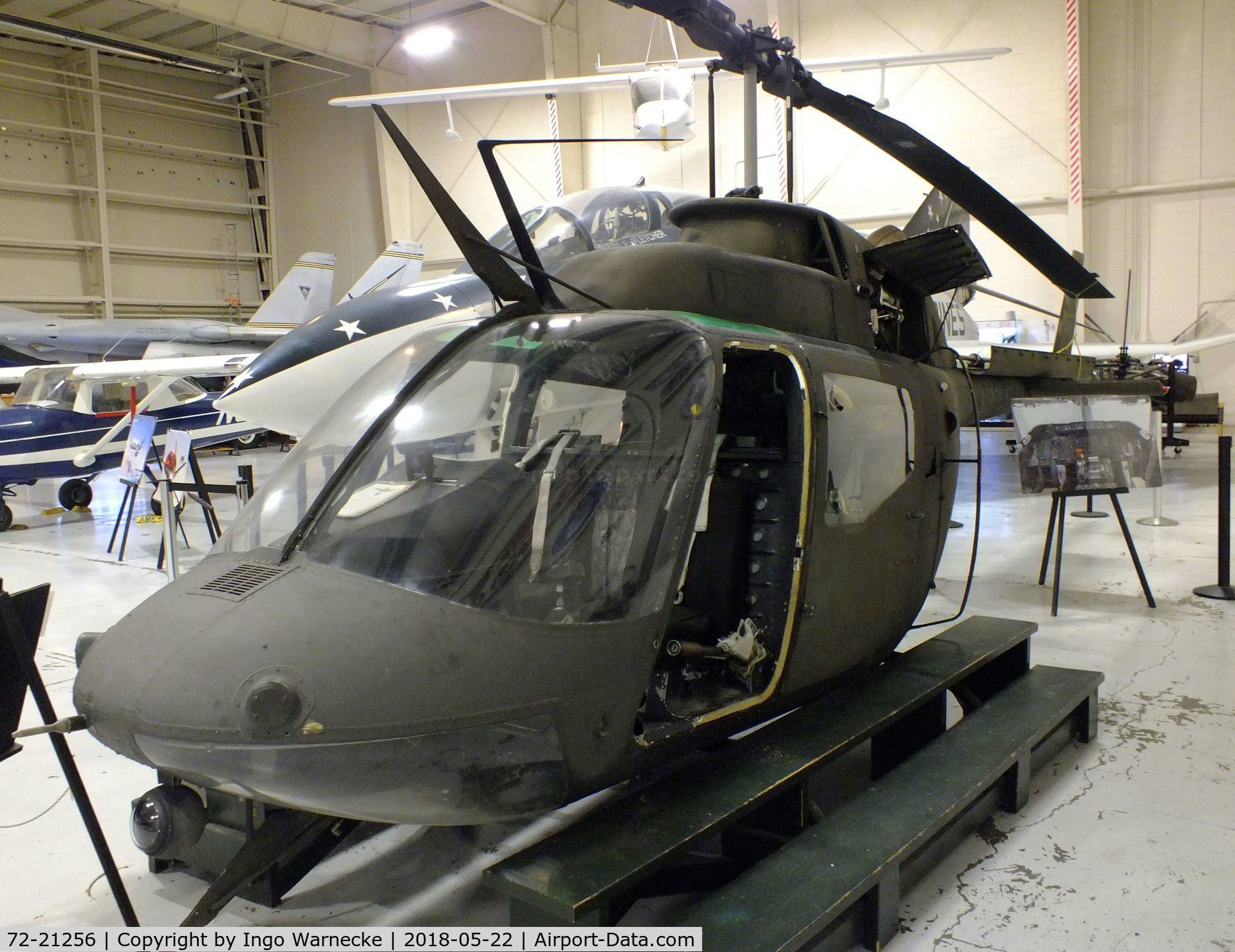 72-21256, 1972 Bell OH-58A Kiowa C/N 41922, Bell OH-58A Kiowa at the Aviation Museum of Kentucky, Lexington KY