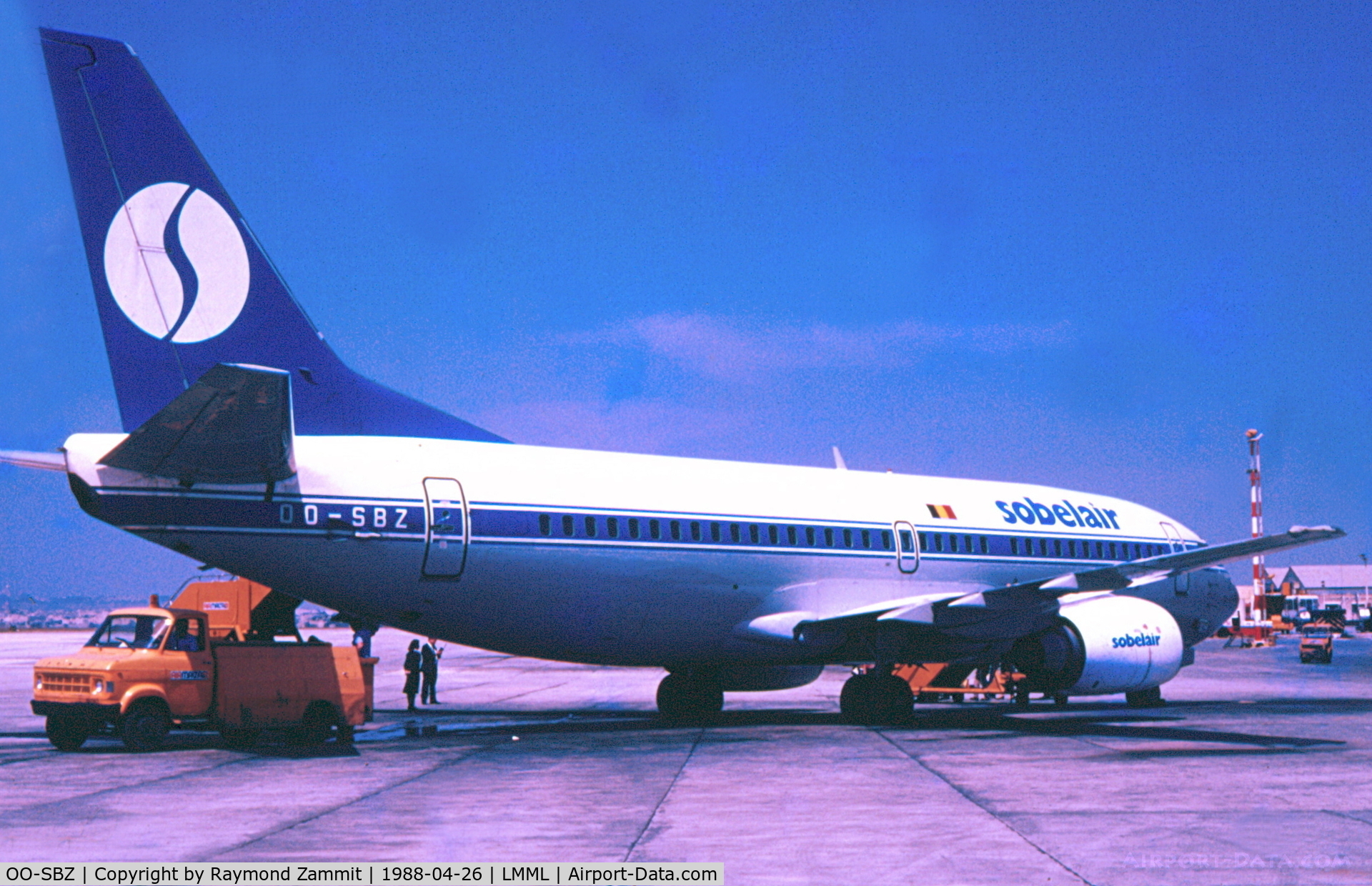 OO-SBZ, 1987 Boeing 737-329 C/N 23775, B737-300 OO-SBZ Sobelair