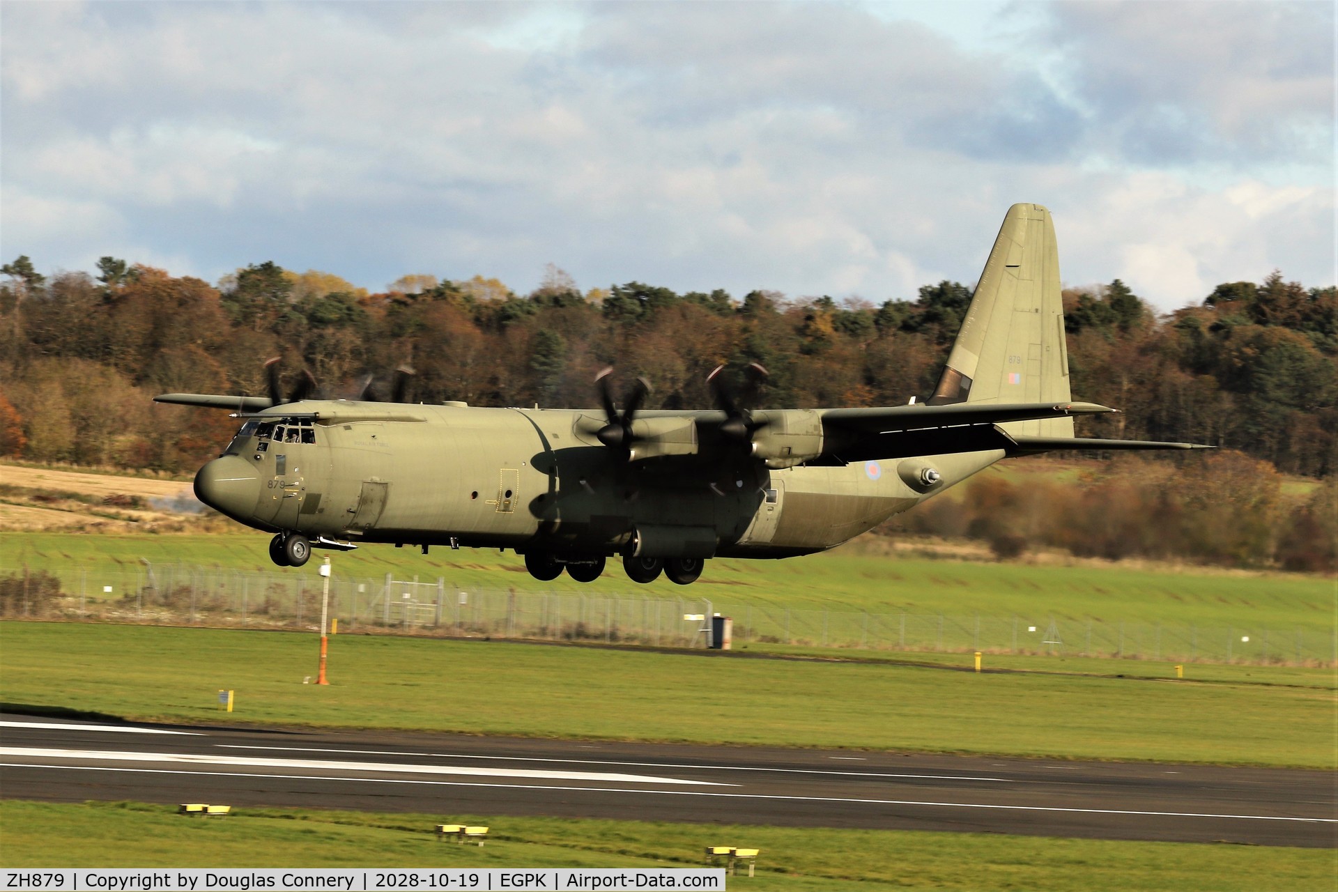 ZH879, 1998 Lockheed Martin C-130J-30 Hercules C.4 C/N 382-5463, This on TDY at Prestwick as part of Tartan Spirit excercise
