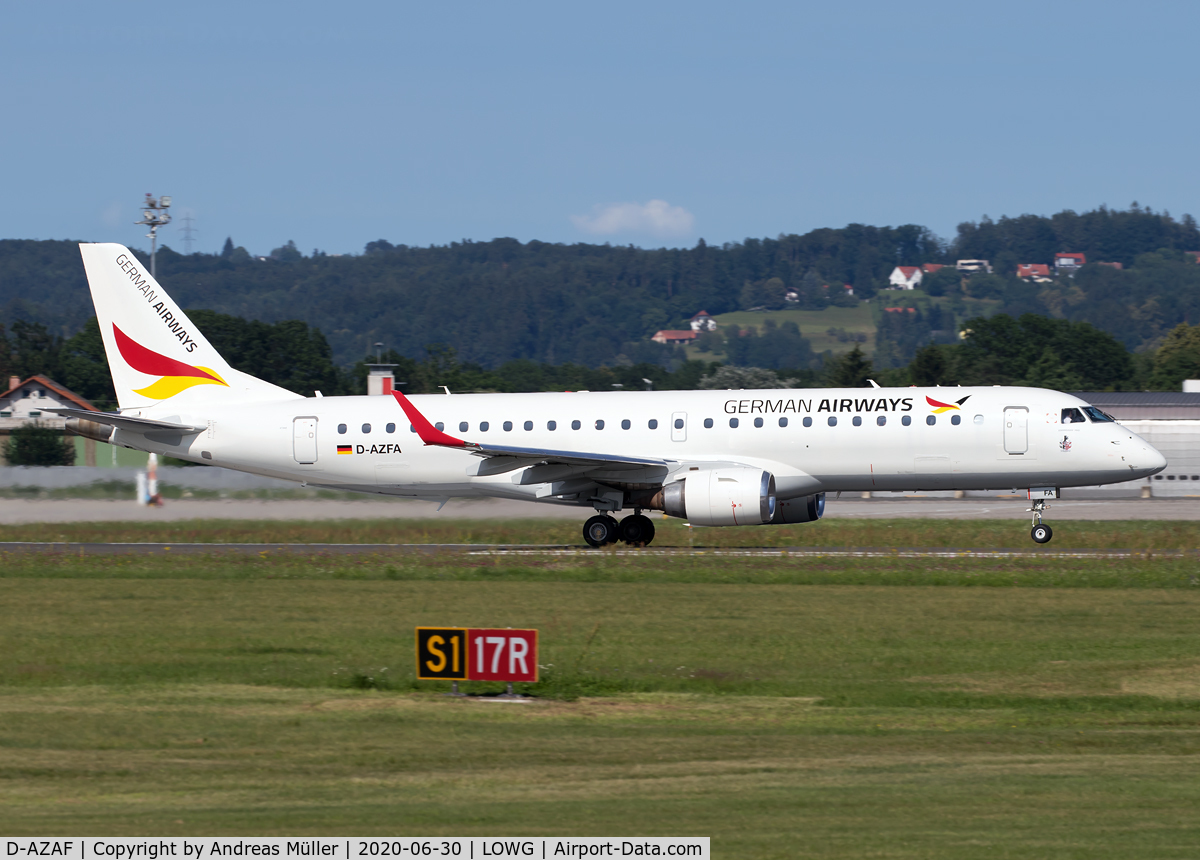 D-AZAF, 2015 Airbus A321-211 C/N 6526, First visit in Graz.