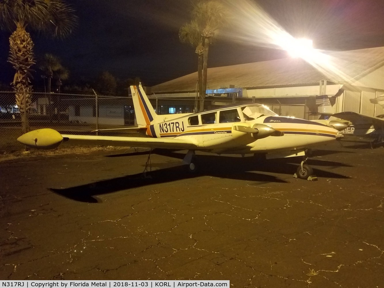 N317RJ, 1966 Piper PA-30 Twin Comanche C/N 30-1249, ORL 2018