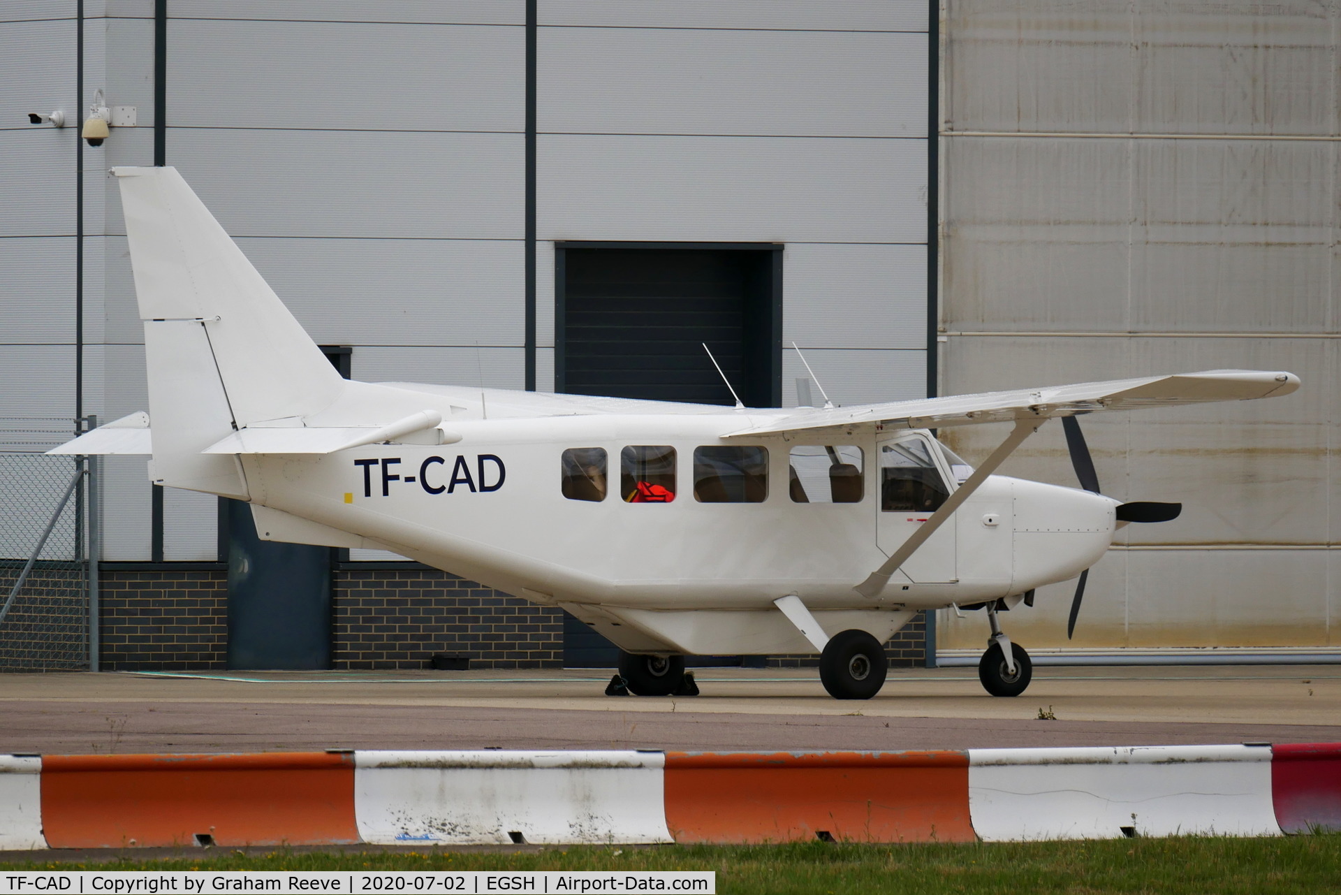 TF-CAD, Gippsland GA-8TC 320 Airvan C/N A8-TC-320-11-169, Parked at Norwich.