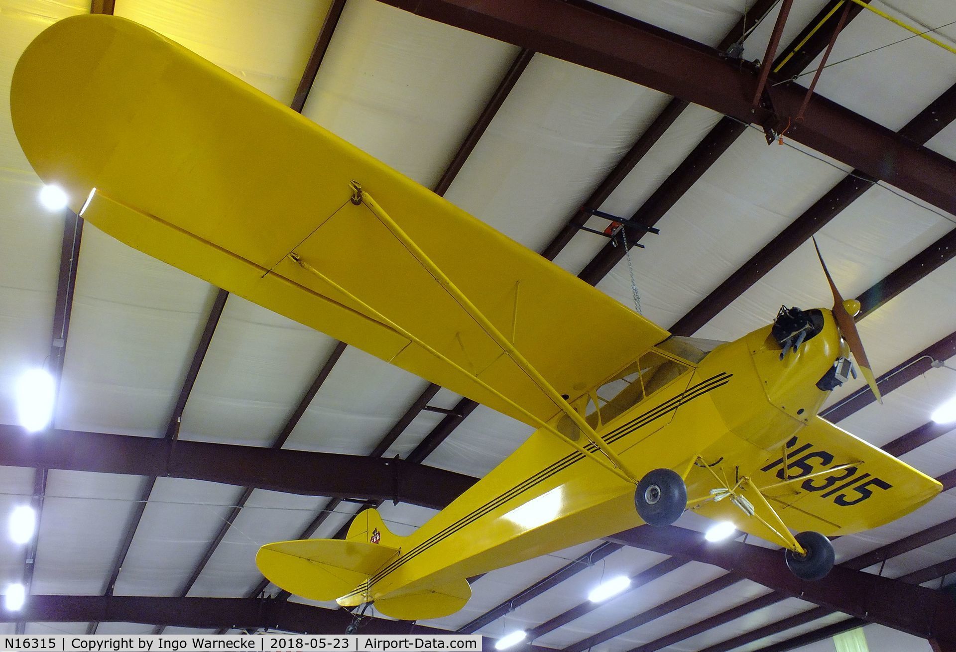 N16315, 1936 Piper J-2 C/N 548, Taylor / Piper J-2 Cub at the Western North Carolina Air Museum, Hendersonville NC