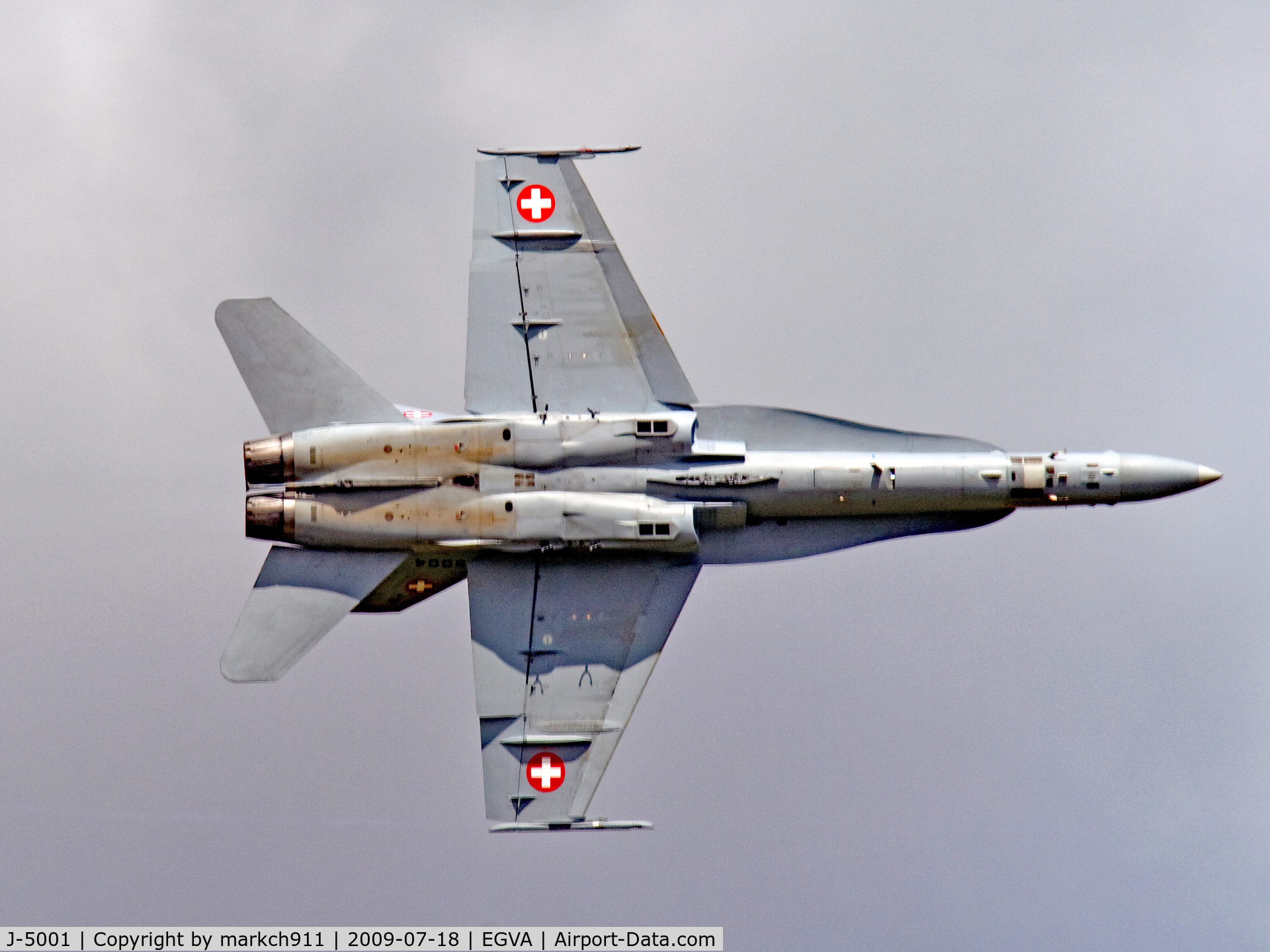 J-5001, 1996 McDonnell Douglas F/A-18C Hornet C/N 1316/SFC001, flying